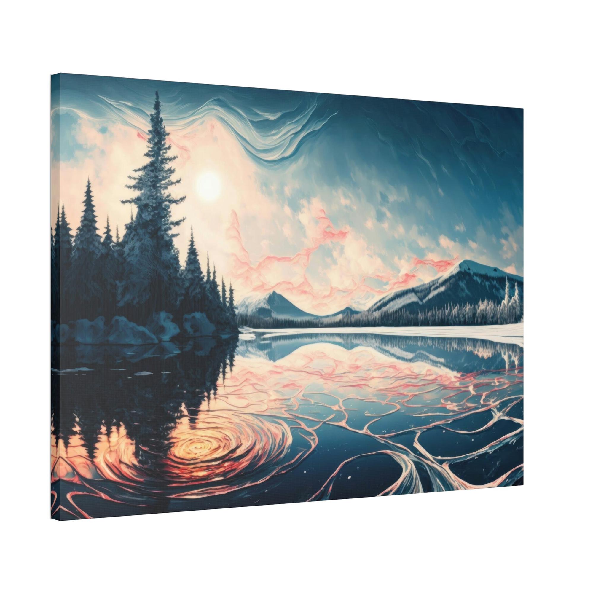 undefined Lakeside Memories: Print on Canvas & Poster of a Stunning Lake View