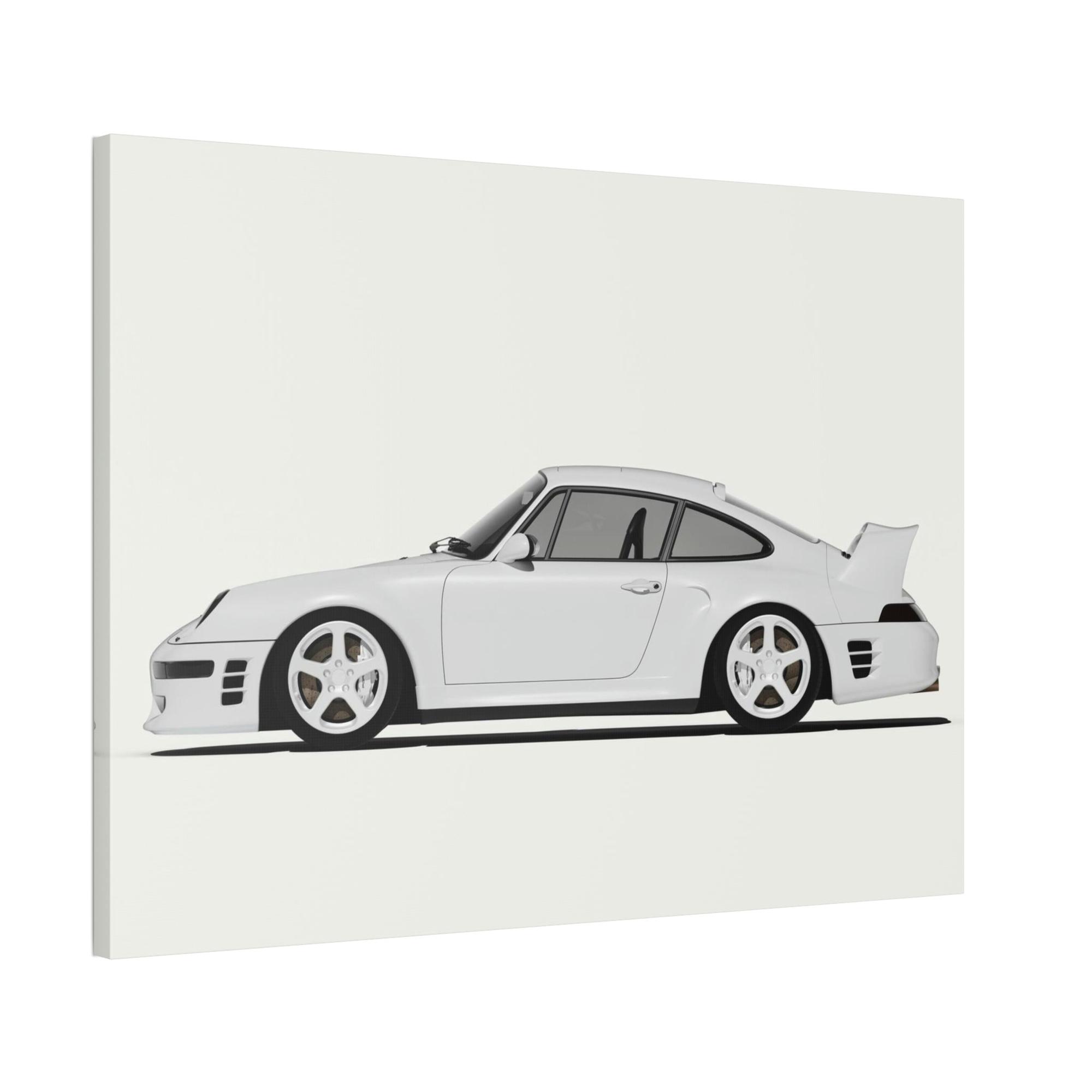 Porsche Porsche Paradise: Stunning Wall Art Featuring a Luxurious Porsche Scene on Natural Canvas