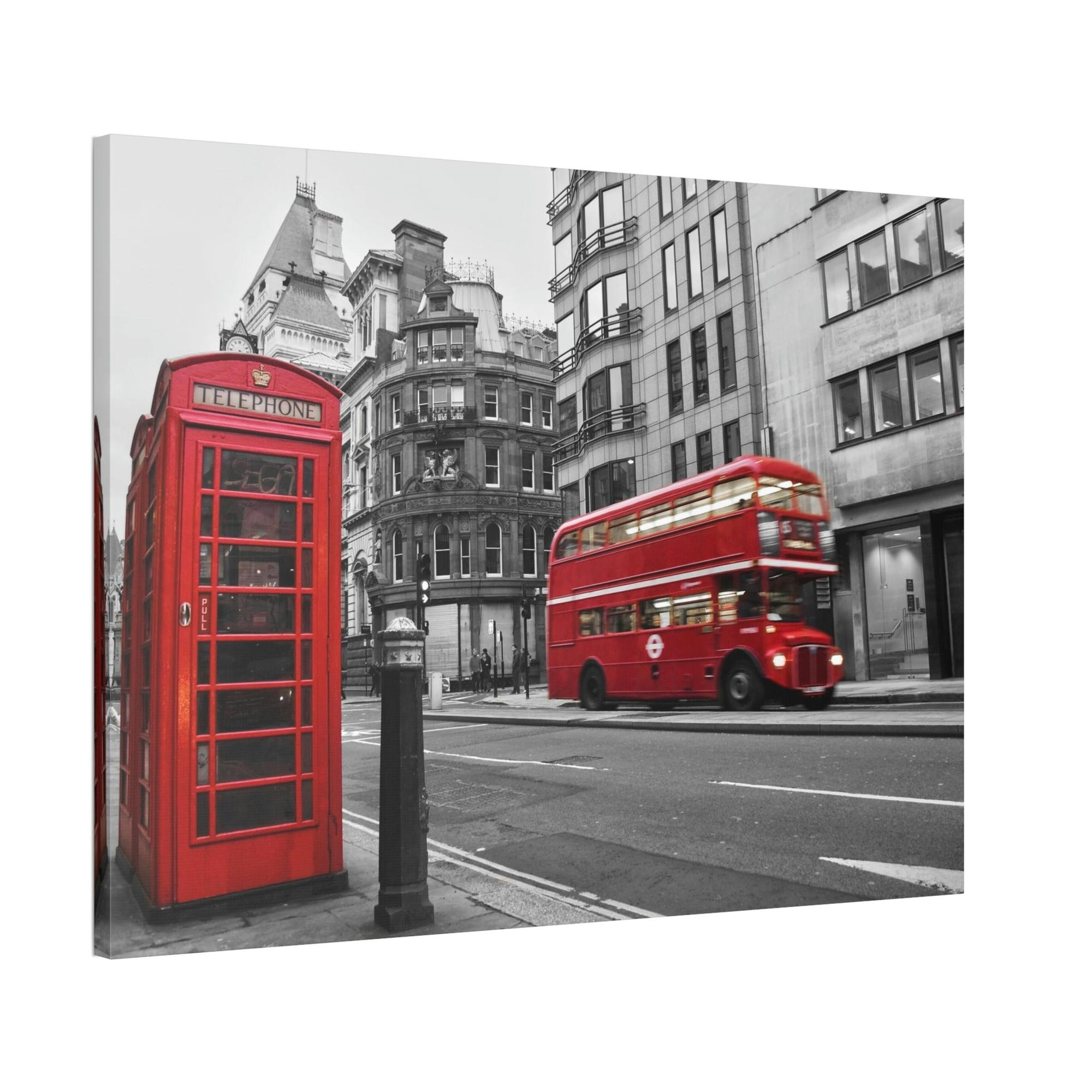 undefined Urban Journeys Unveiled: Artistic Bus Canvas Print