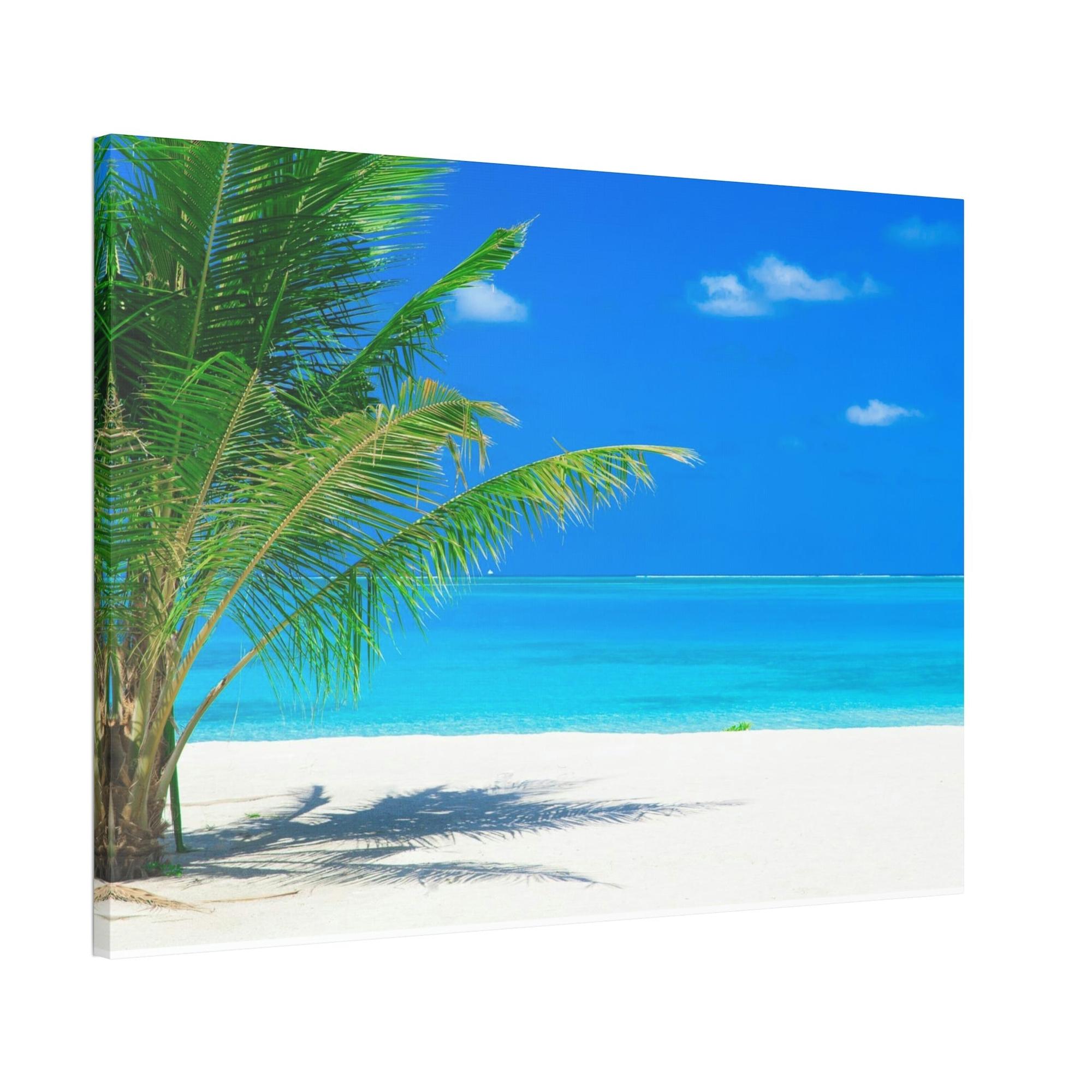Island Beach Island Breeze: Natural Canvas & Poster Art of a Refreshing Beach Day