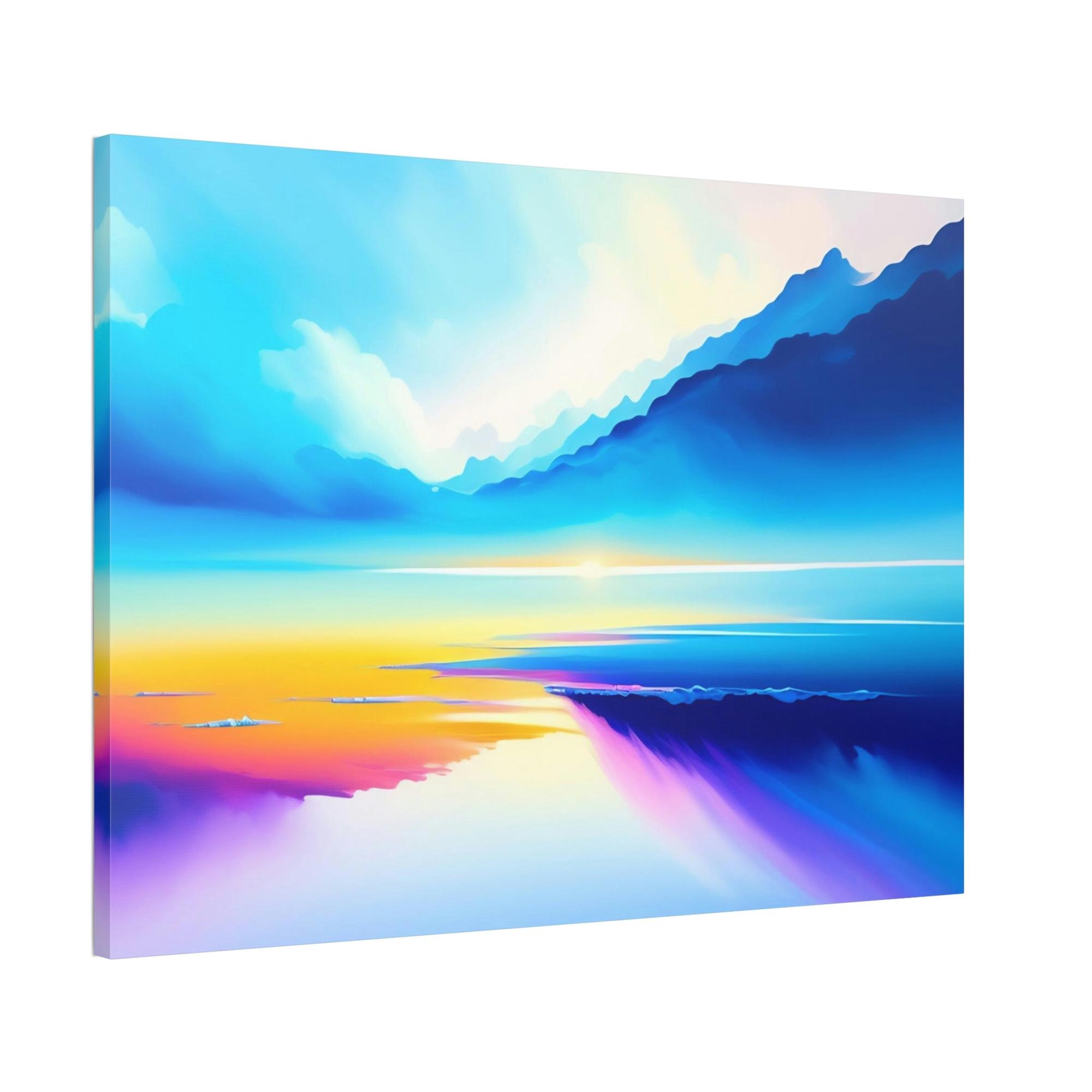 Lakes And Rivers Nature's Wonder: Wall Art of a Breathtaking Lakeside on Natural Canvas & Poster