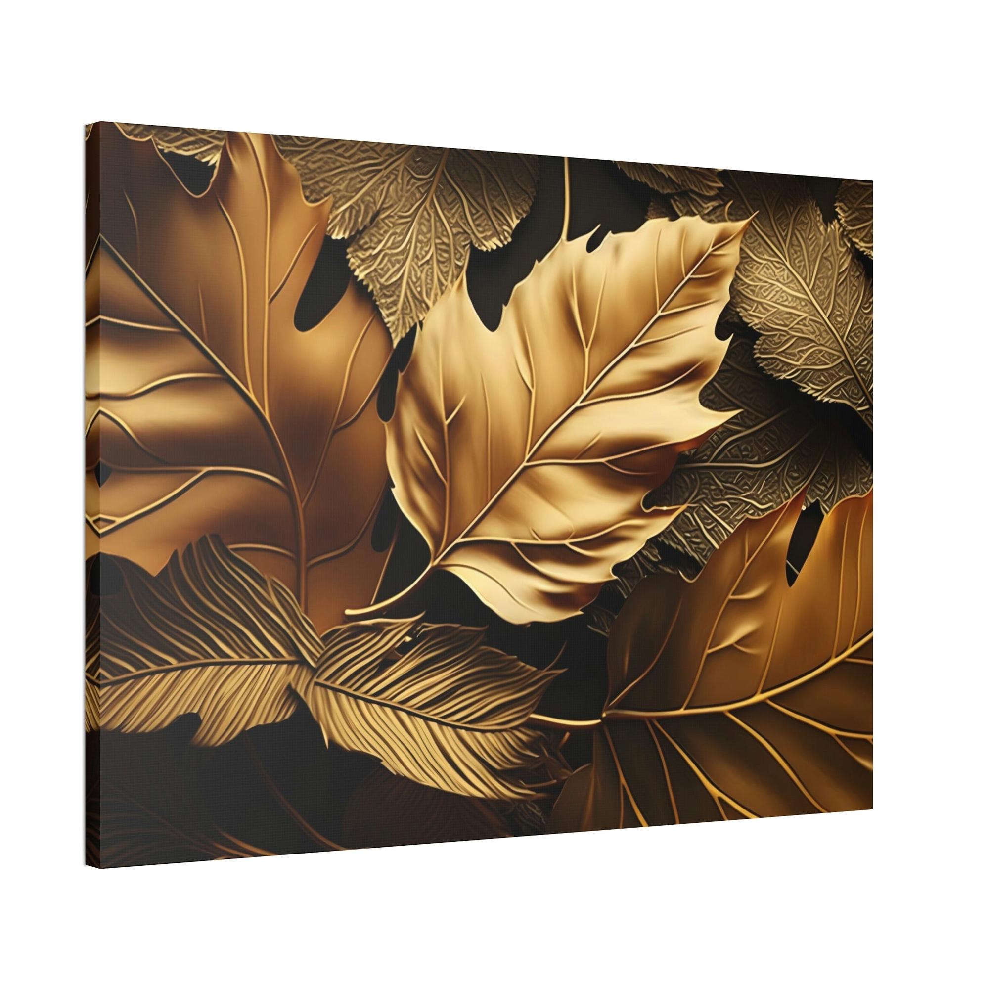 Gold Abstract Art Radiant Splendor: Gold Abstract Canvas & Poster Wall Art