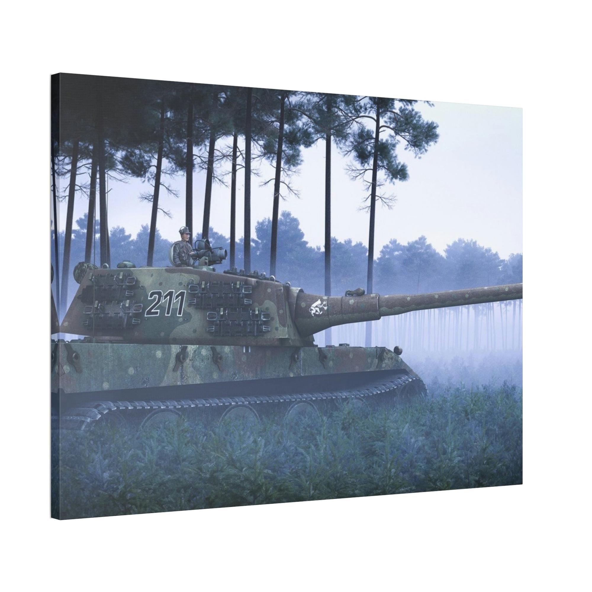 undefined Victory Unveiled: Striking World of Tanks Art Print on Canvas