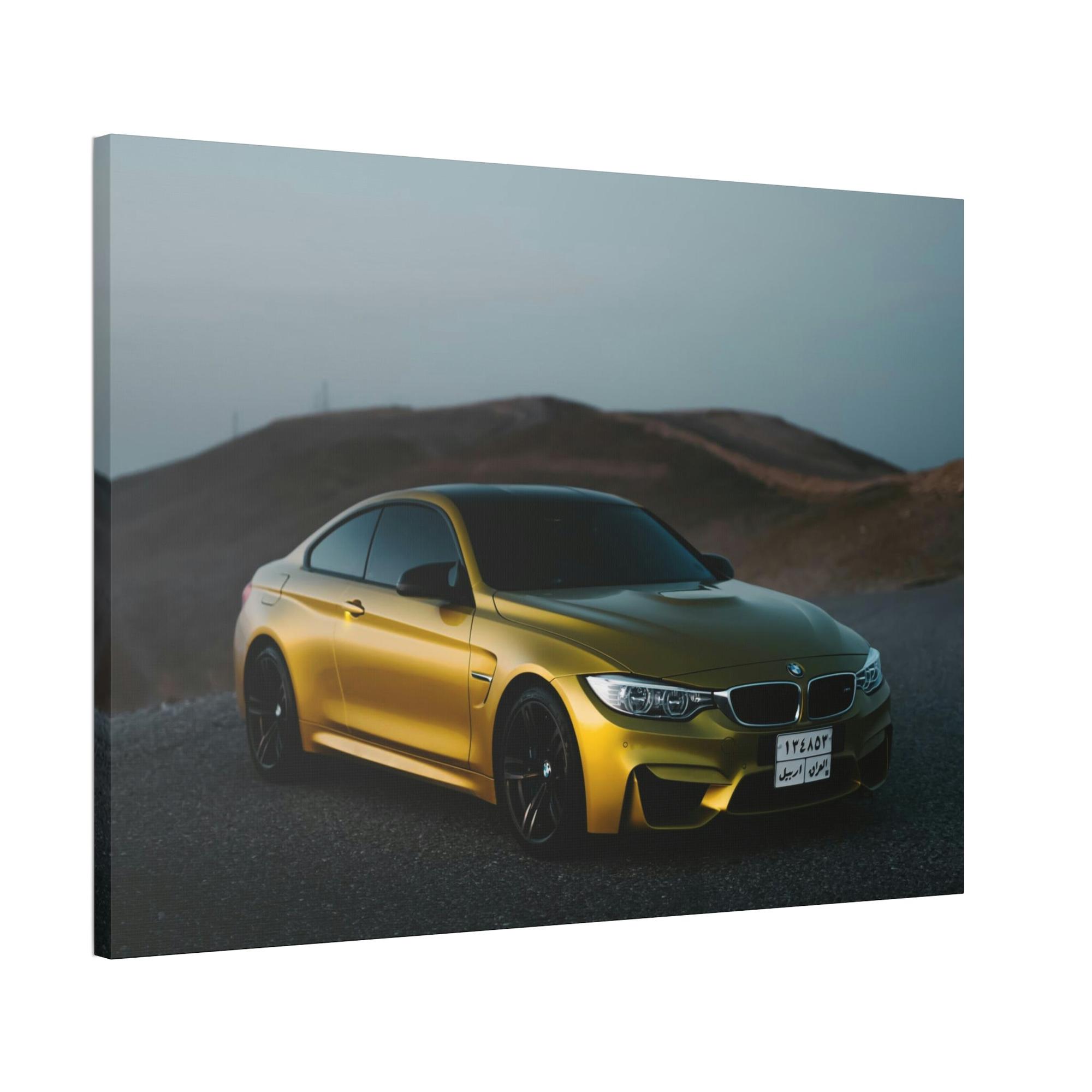 Bmw BMW's Engineering Excellence: Striking Wall Art on Natural Canvas & Poster