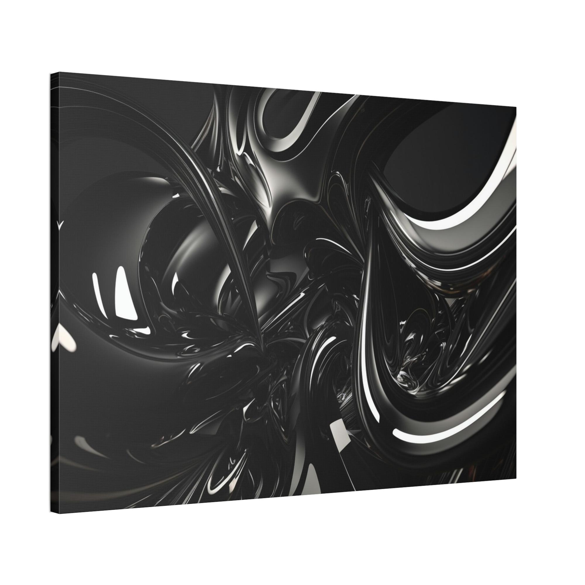 Black Black is the New Black: Modern Black Art Print
