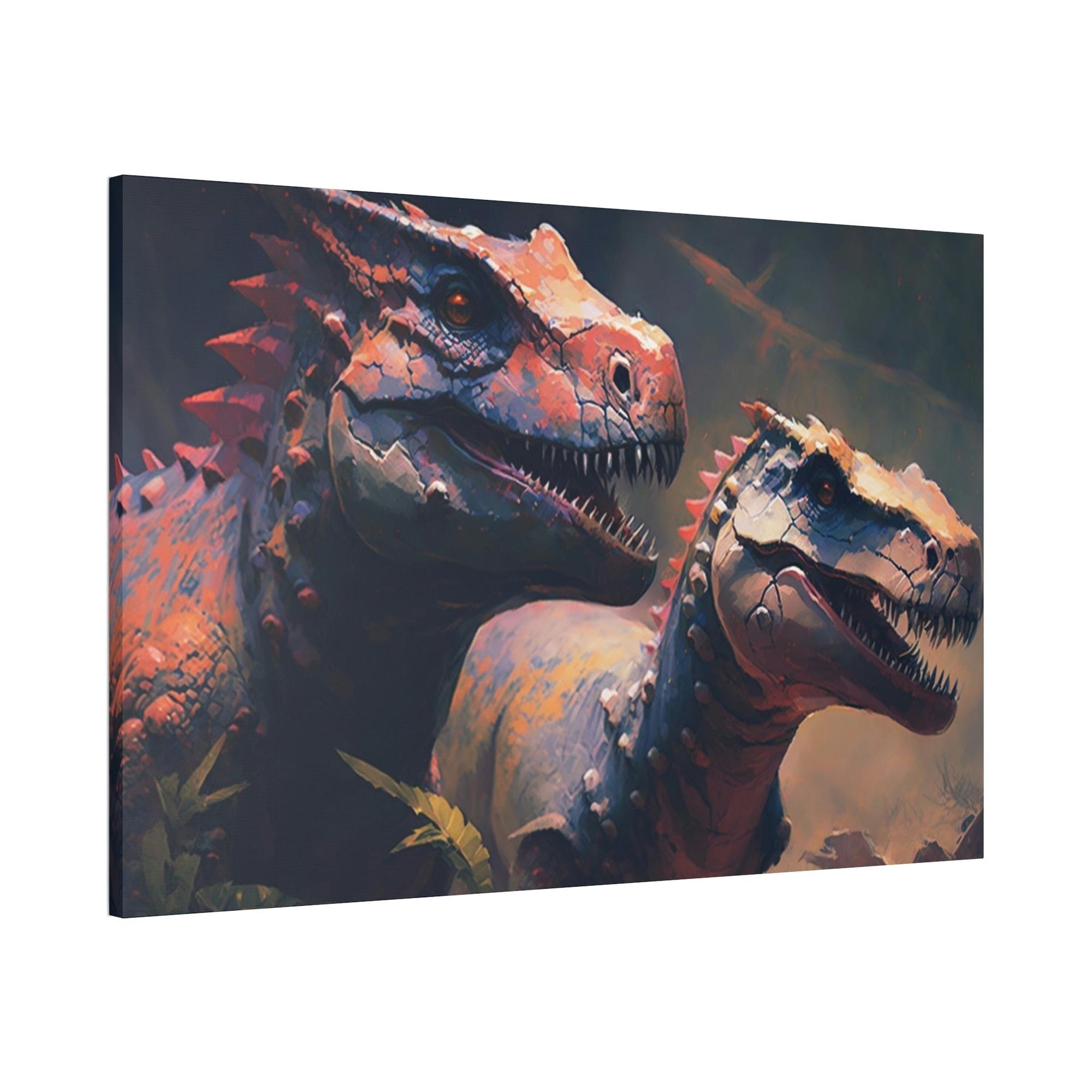 Dinosaurs Extinct Realms: Canvas & Poster of Dinosaurs and Nostalgia