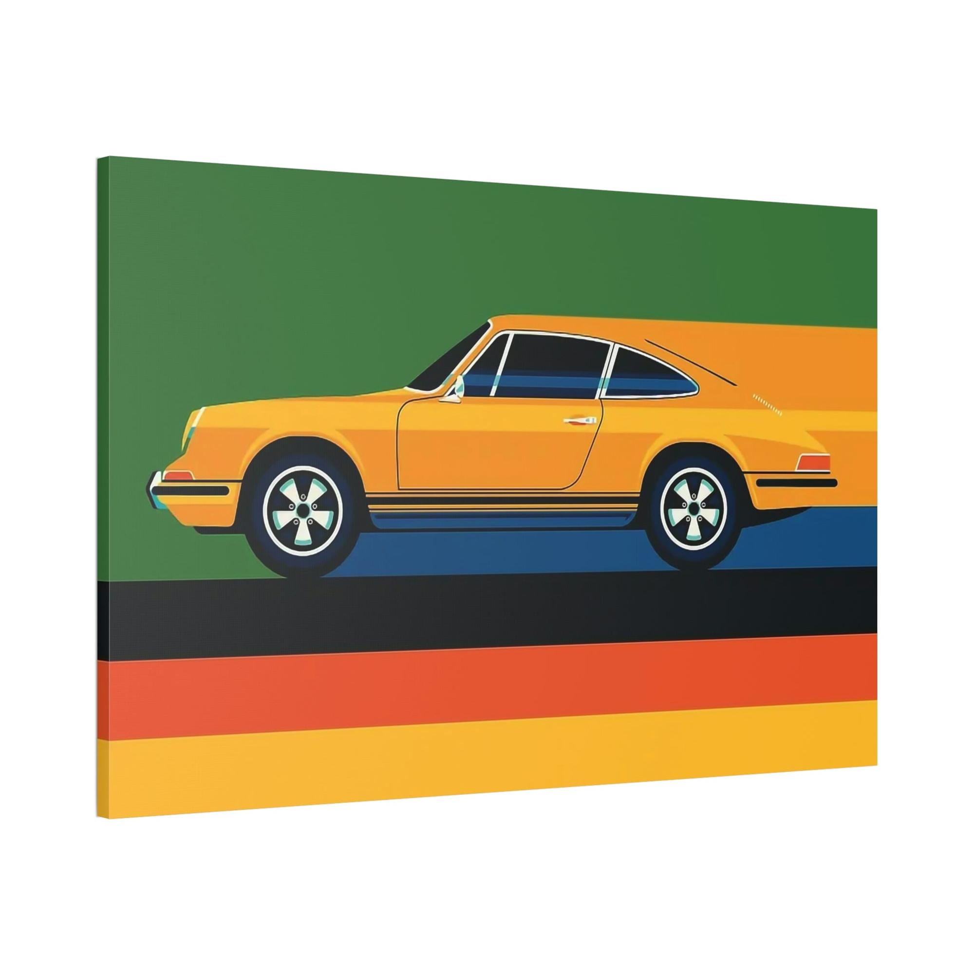 Porsche Legendary Speed: A Print on Canvas & Poster of the Classic Porsche