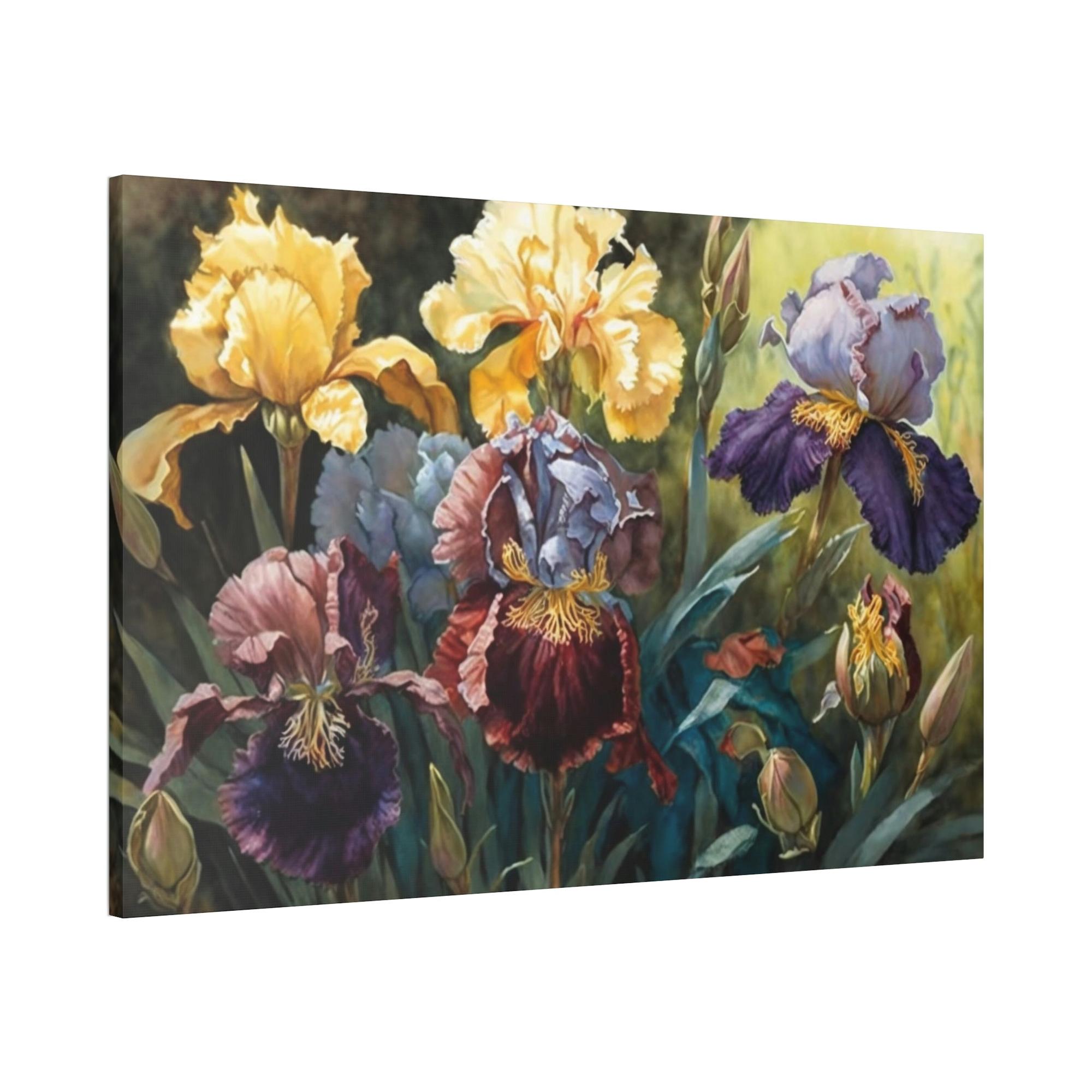 Irises Iris Dance: A Canvas of Petals in Motion