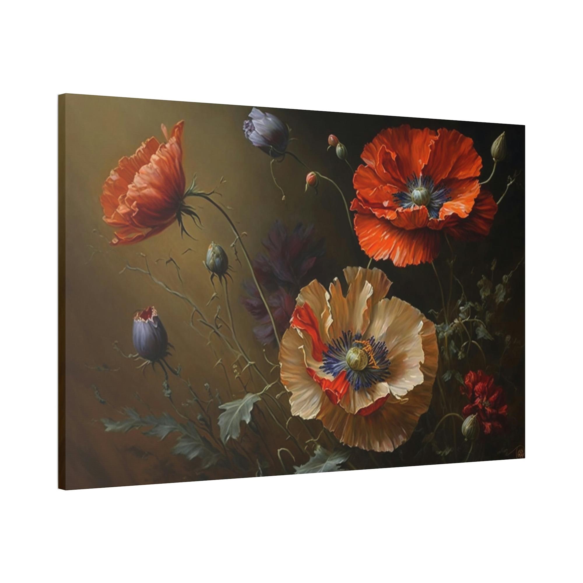 Poppies Nature's Artistry: A Painting of Poppies as a Masterpiece of Nature