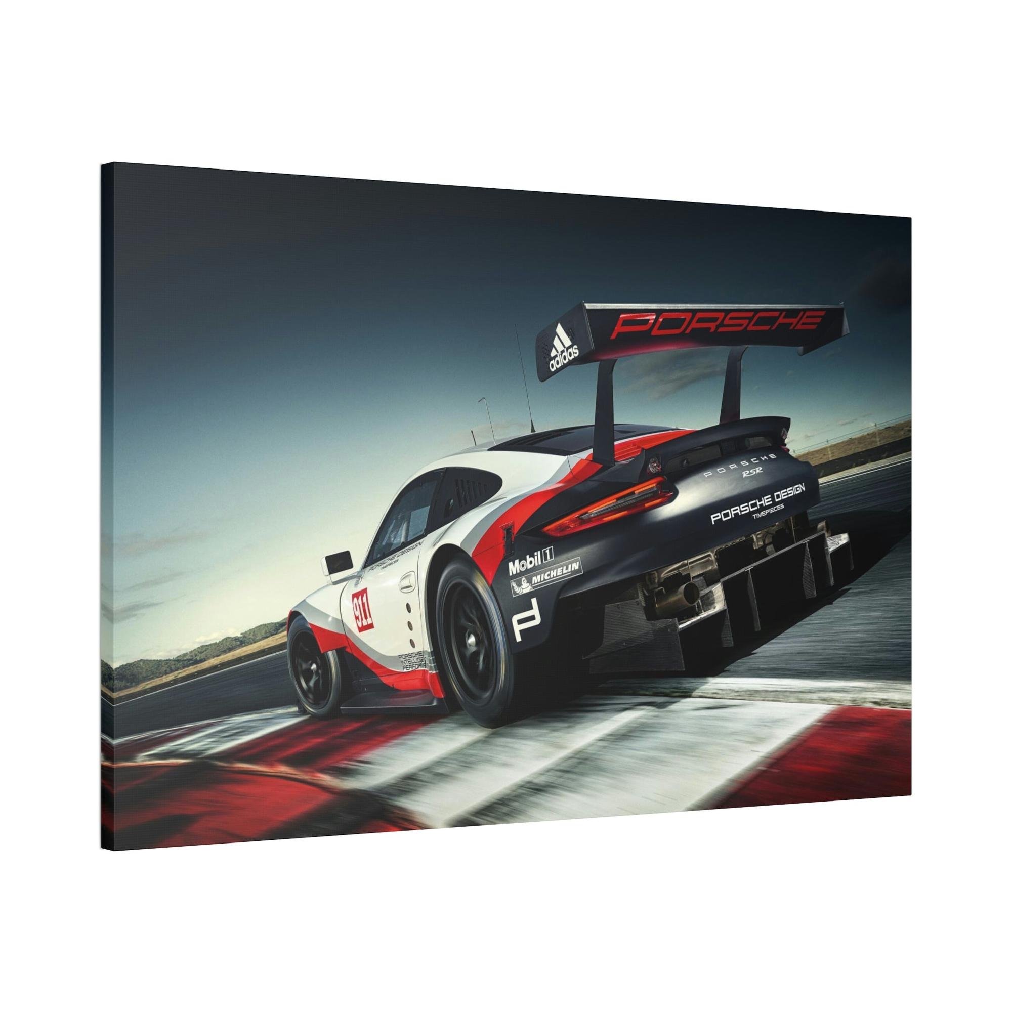 Porsche Porsche in Motion: A Framed Canvas & Poster Art Piece That Depicts the Speed and Grace of Porsche