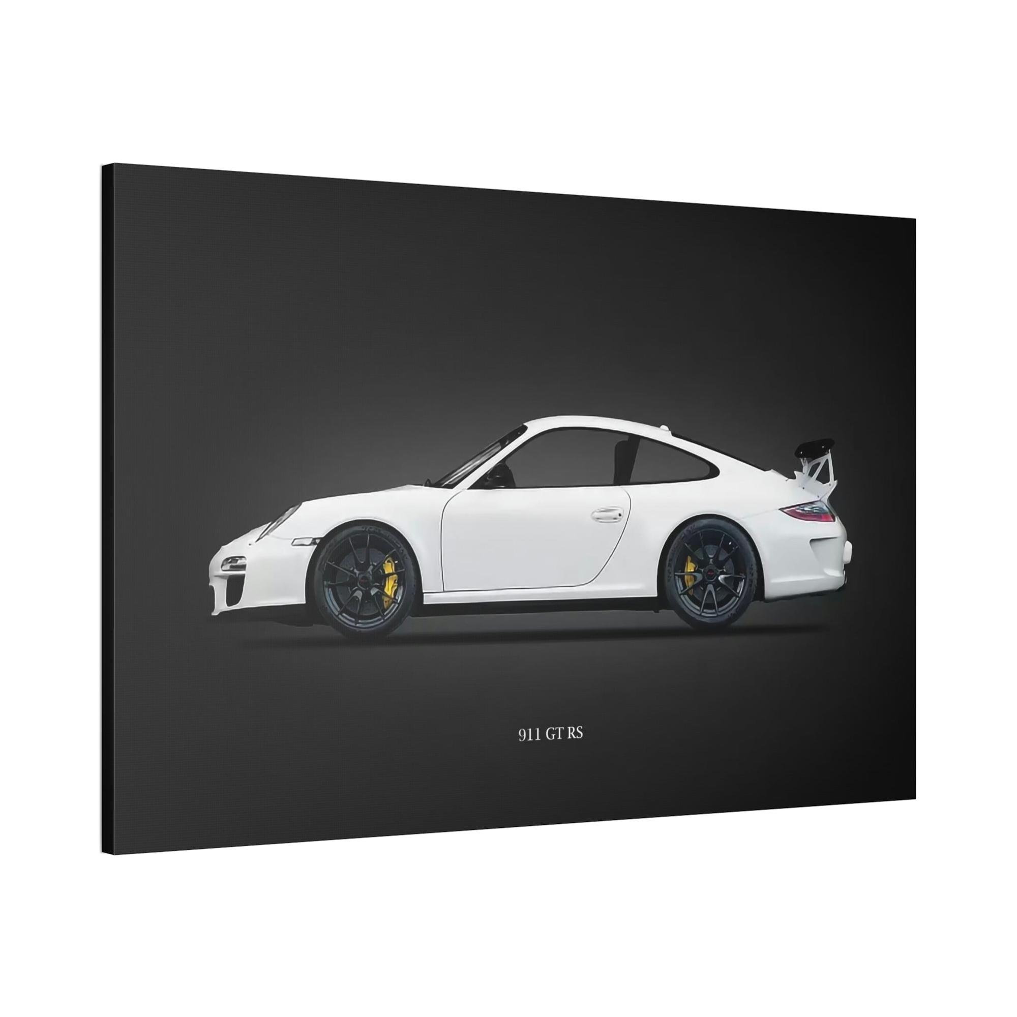 Porsche Porsche Wall Art: White Art Print for Luxury Car Lovers