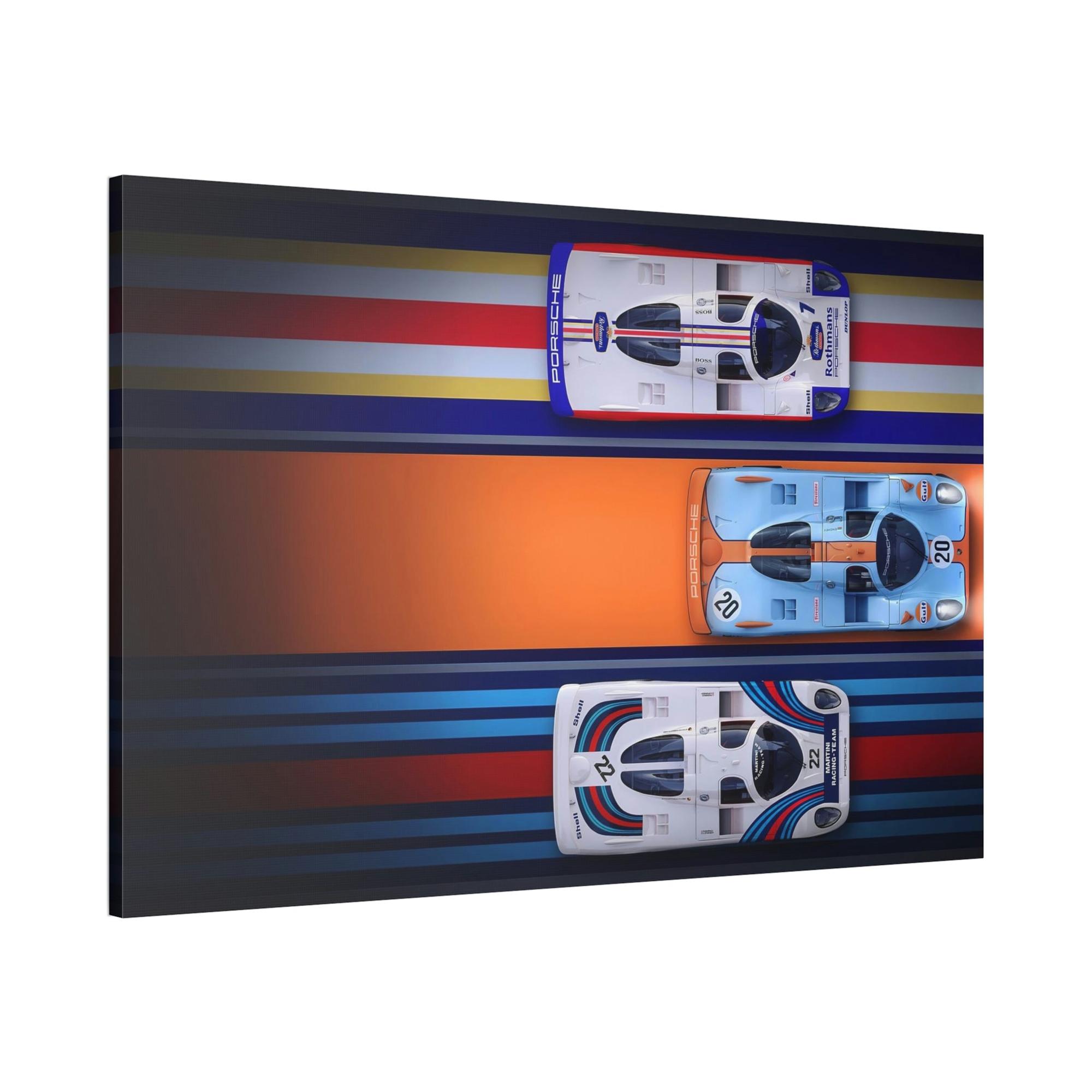 Porsche Speed Demons: A Canvas & Poster Print of a Porsche on the Racetrack