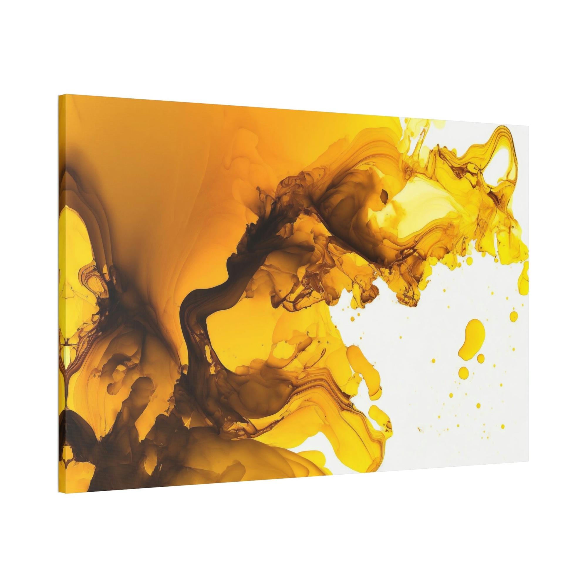 Yellow Mellow Yellow: Relaxing and Soothing Framed Poster & Canvas Art of a Soft Yellow Abstract Pattern