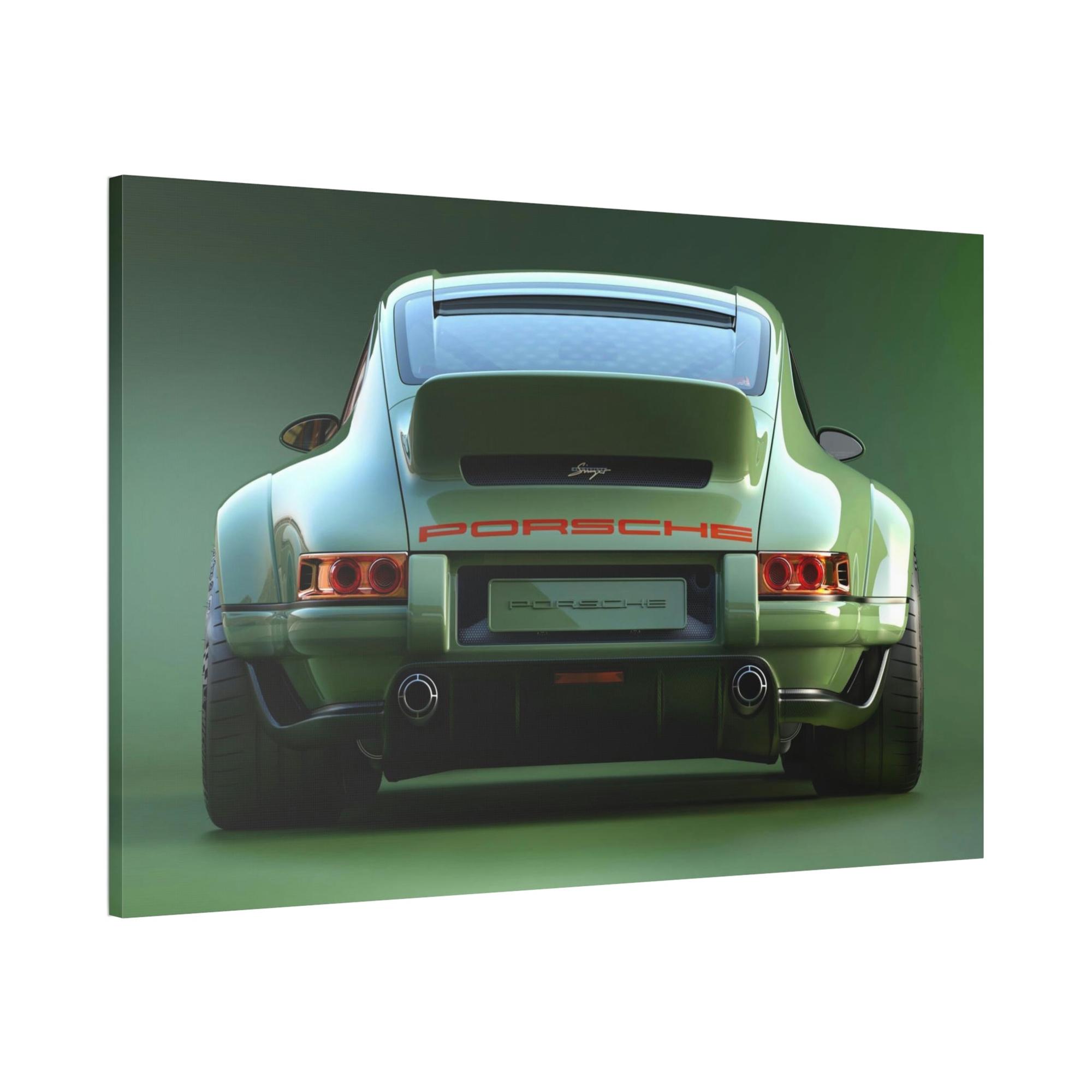 Porsche Porsche's Timeless Elegance: Wall Art Print on Natural Canvas