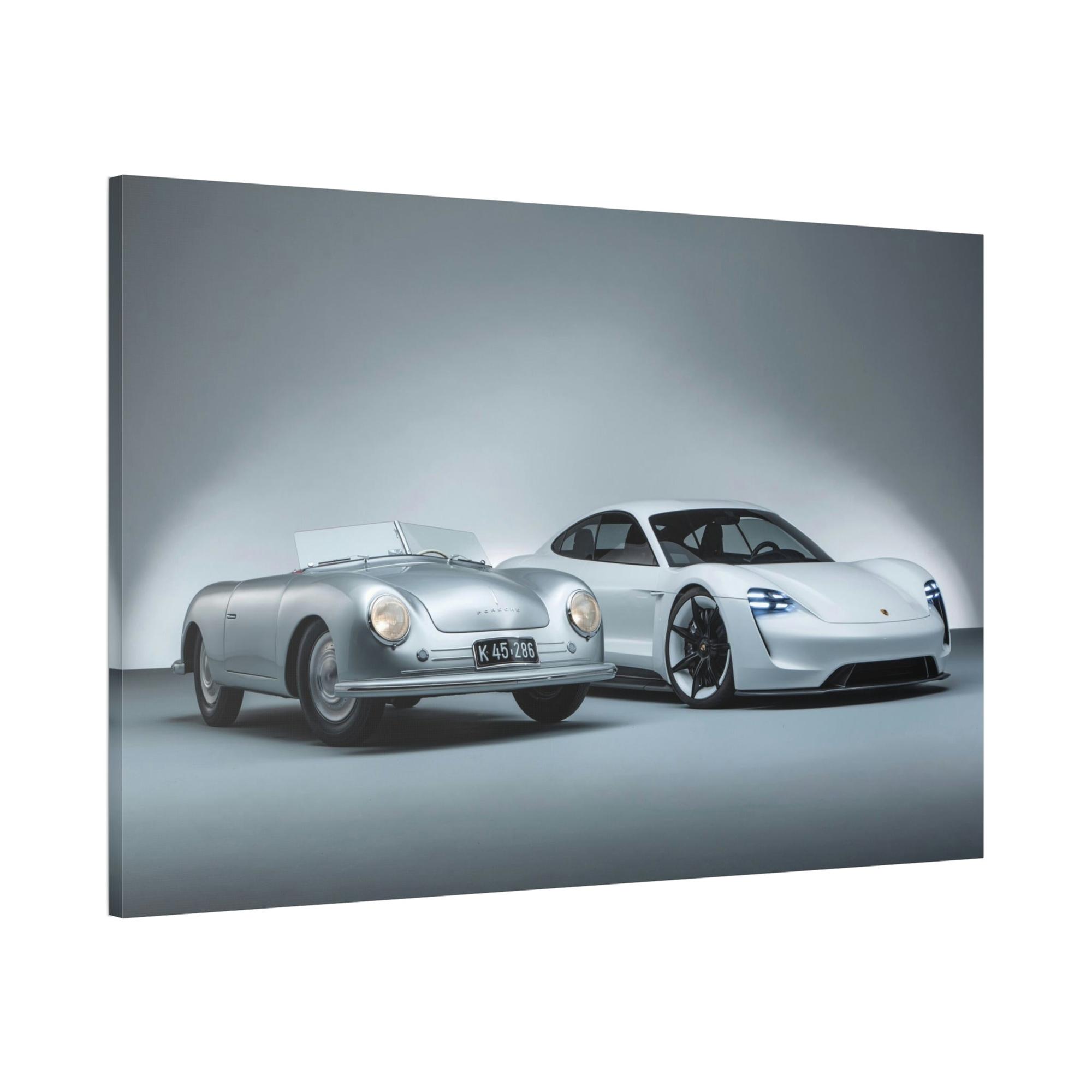 Porsche Porsche Pair: A High-Quality Print on Canvas & Poster of Two Classic Cars