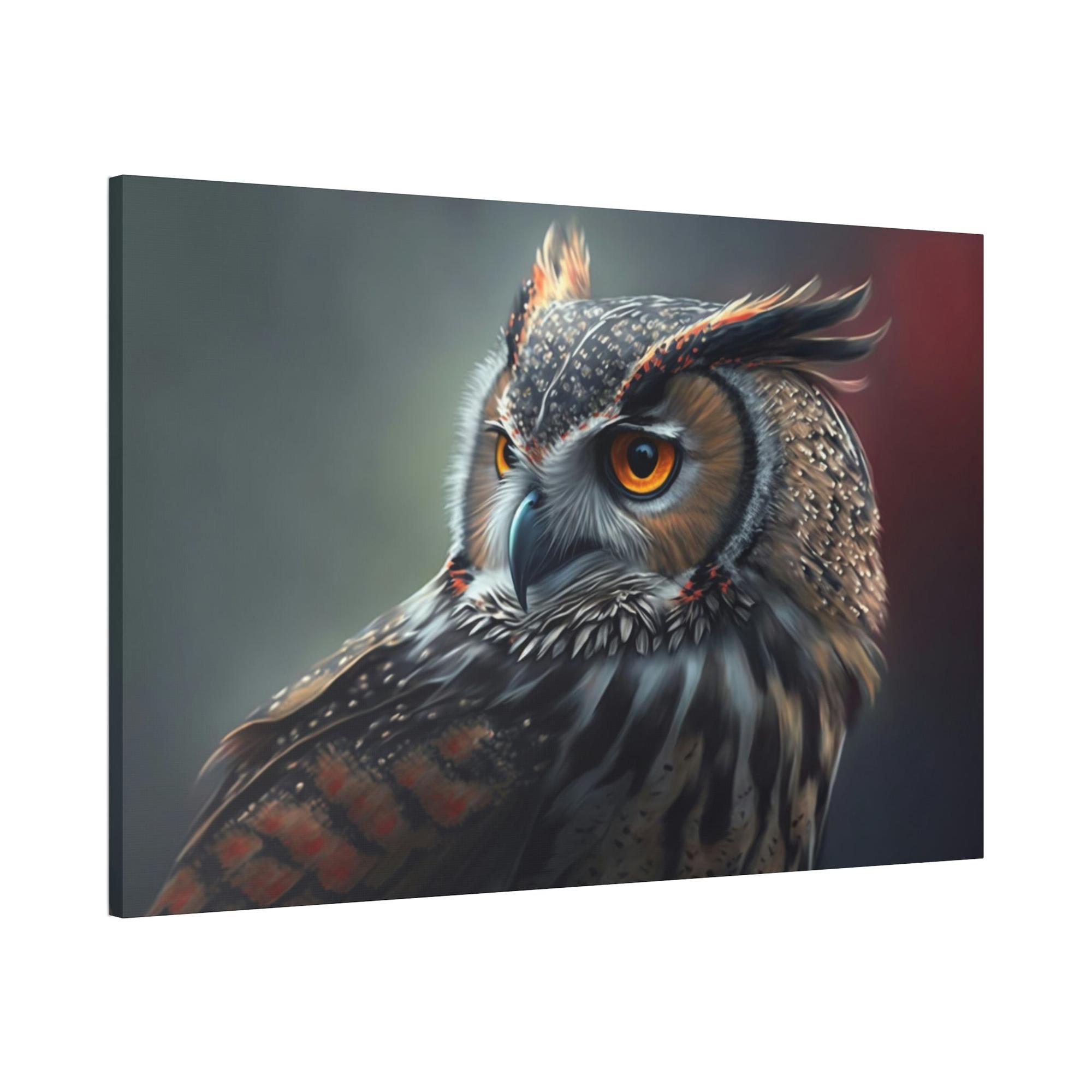 Owls Nocturnal Wonders: A Painting of Owl
