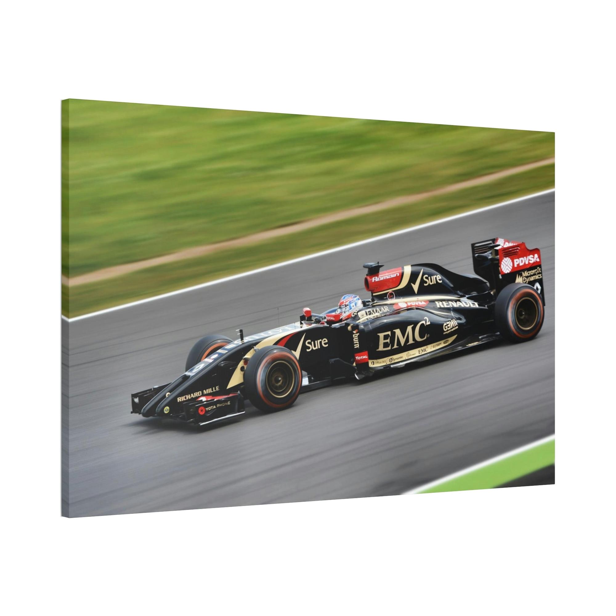 undefined The Finish Line: F1 Art Print on Natural Canvas & Poster