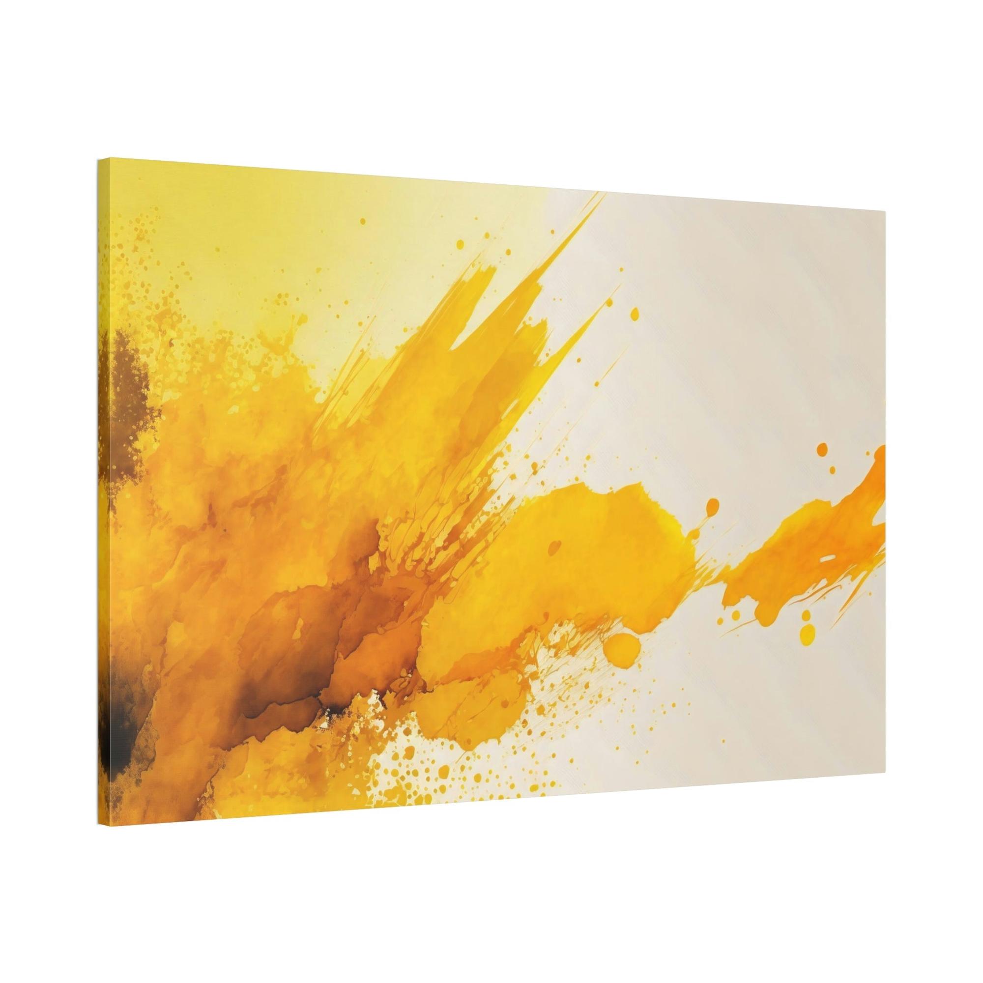 Yellow Abstract Sunshine: Bold and Cheerful Framed Poster and Canvas Print Art Featuring a Yellow Abstract Design