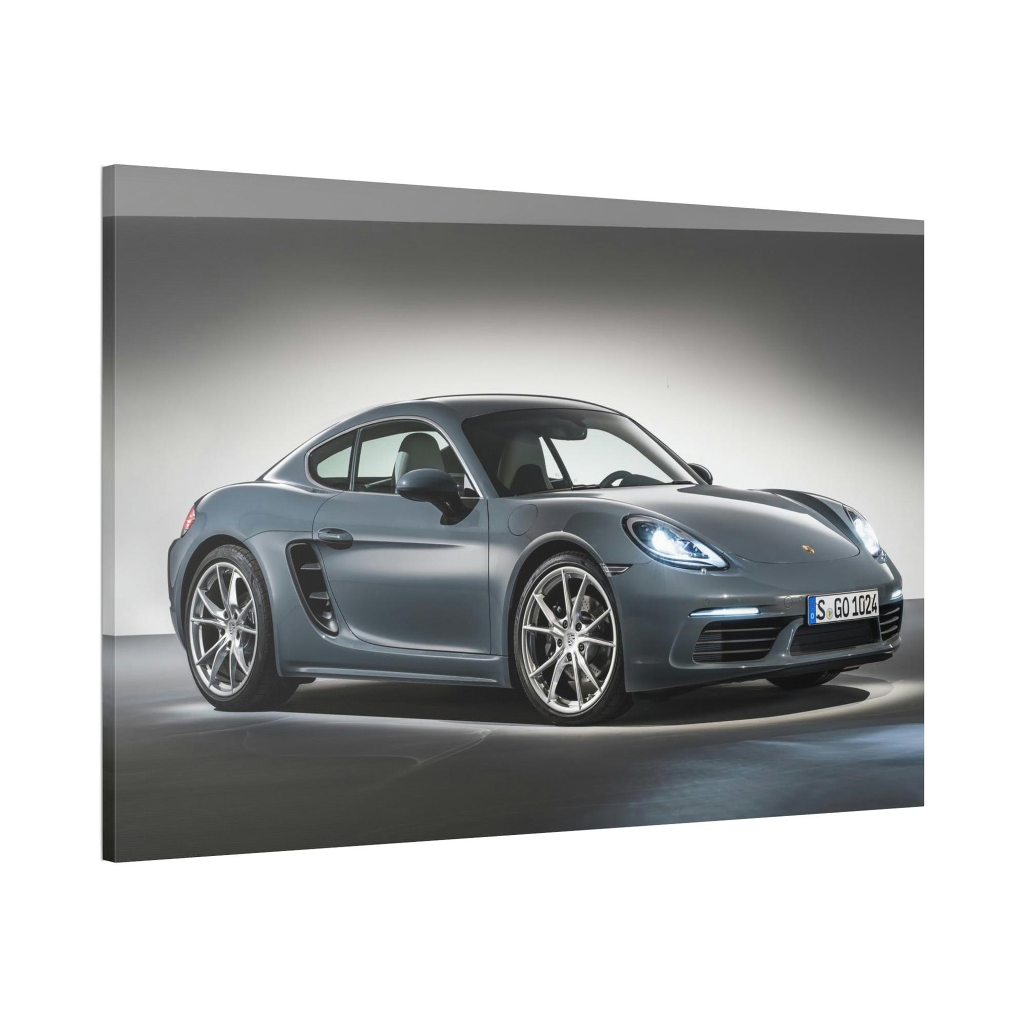 Porsche A Porsche Symphony: A Canvas & Poster Print of a Sports Car's Sleek Design