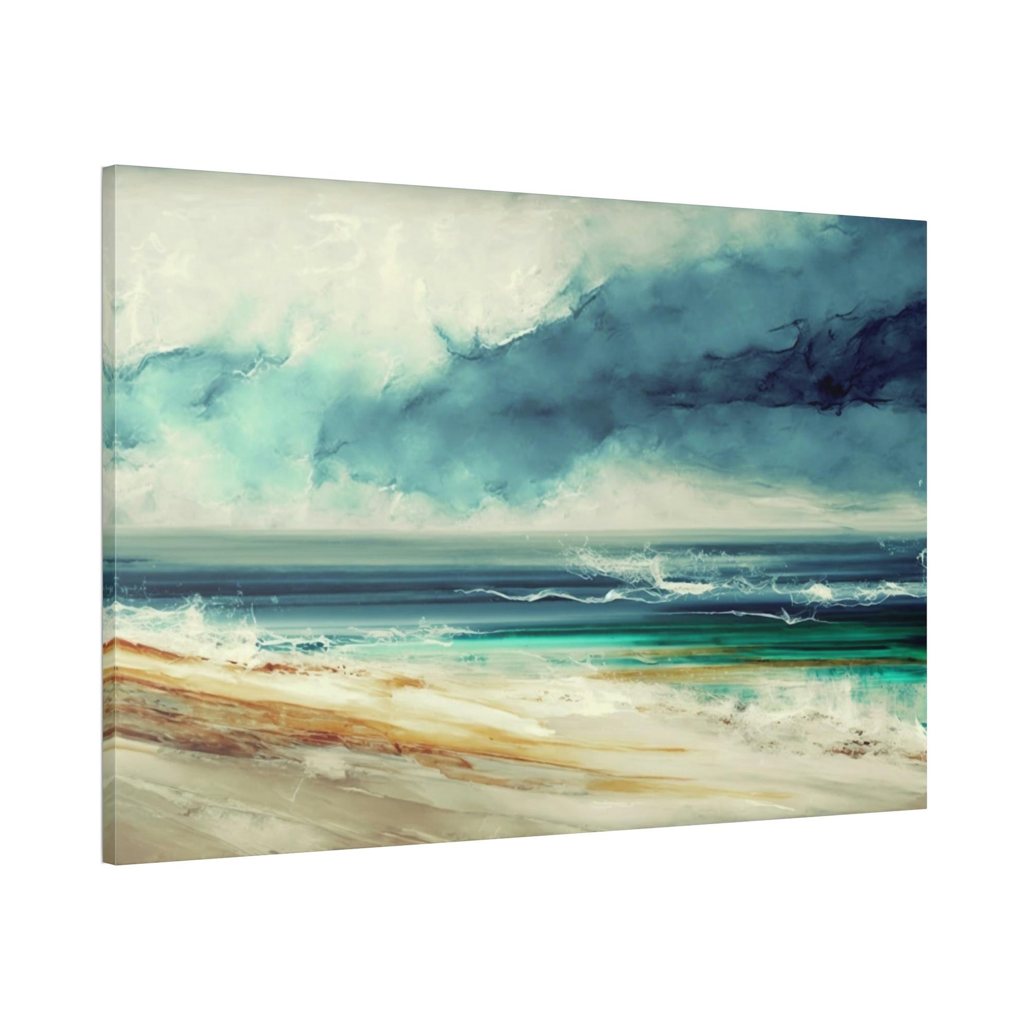 Abstract Landscape Captivating Journey: Abstract Landscape Print on Framed Canvas & Poster
