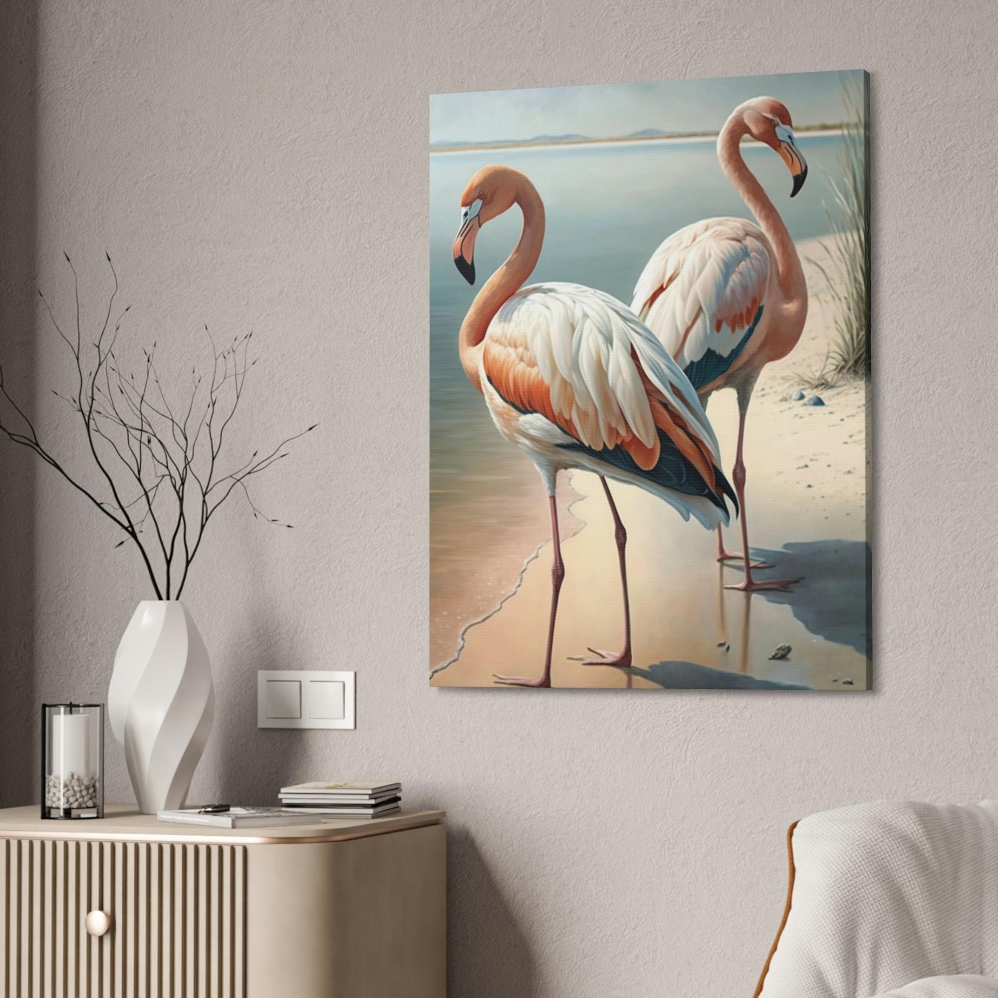Flamingos Pink Mirage: A Canvas of Flamingos and Grace