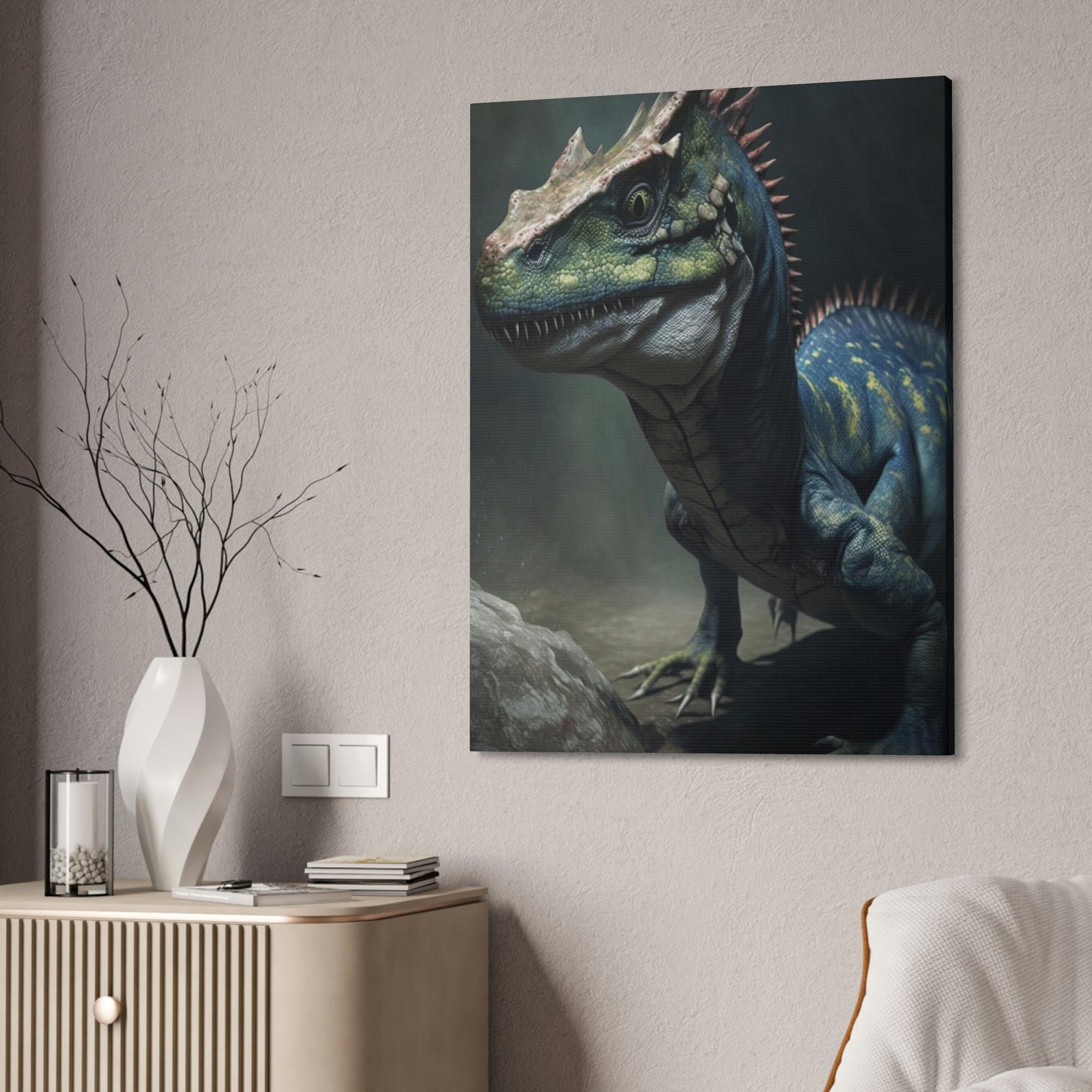 Dinosaurs The Age of Dinosaurs: Framed Canvas & Poster Depicting Prehistoric Creatures