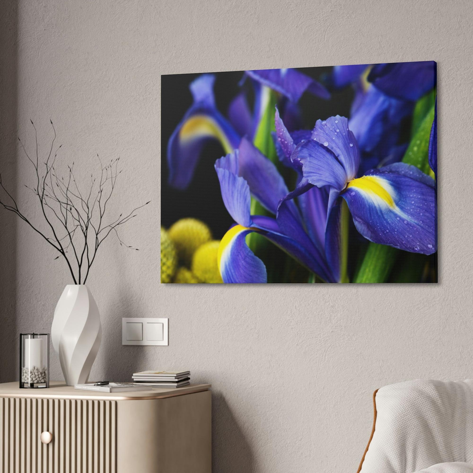 Irises Iris Dreams: A Canvas of Purple and Blue Hues
