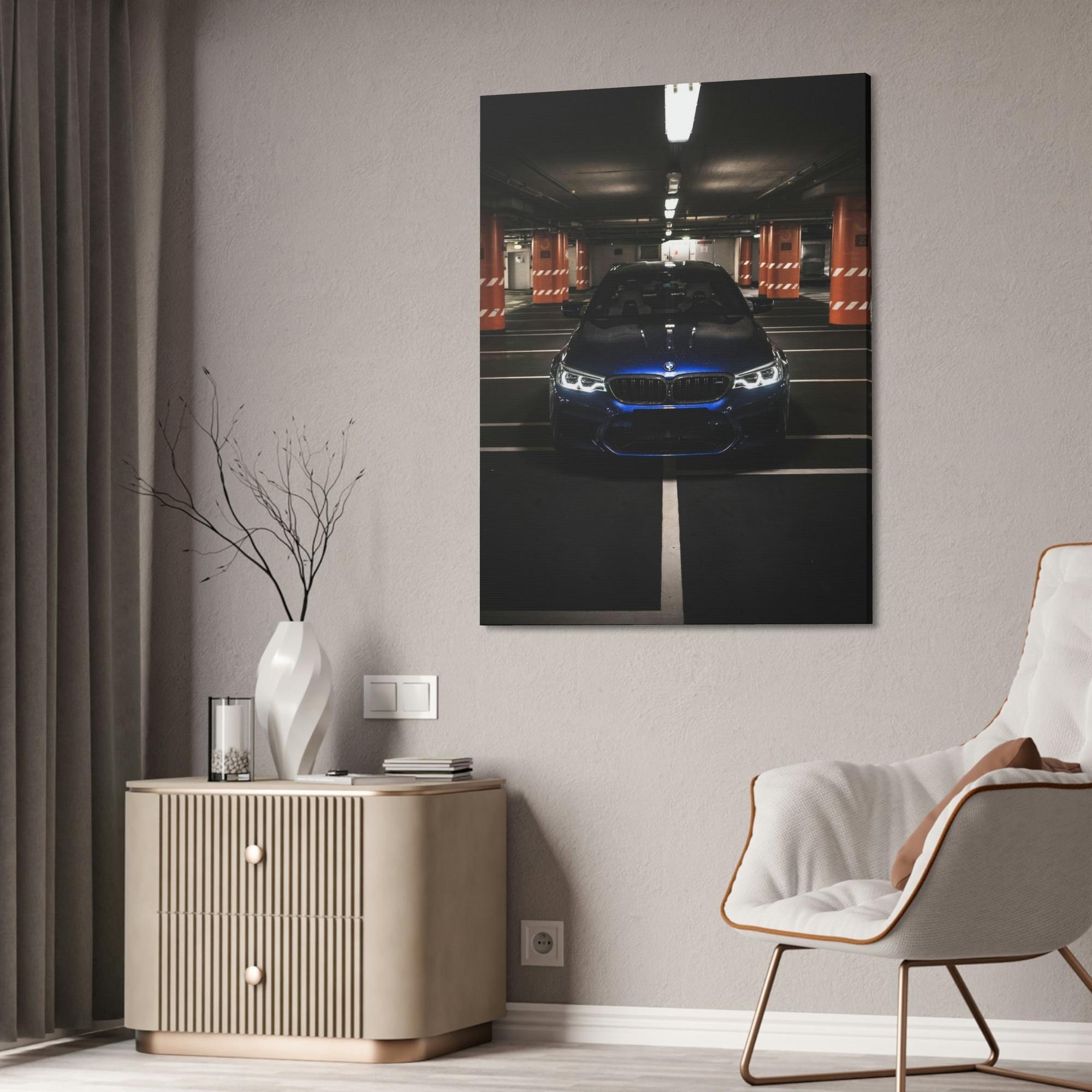 Bmw The Power of BMW: High-Quality Art Print on Natural Canvas & Poster