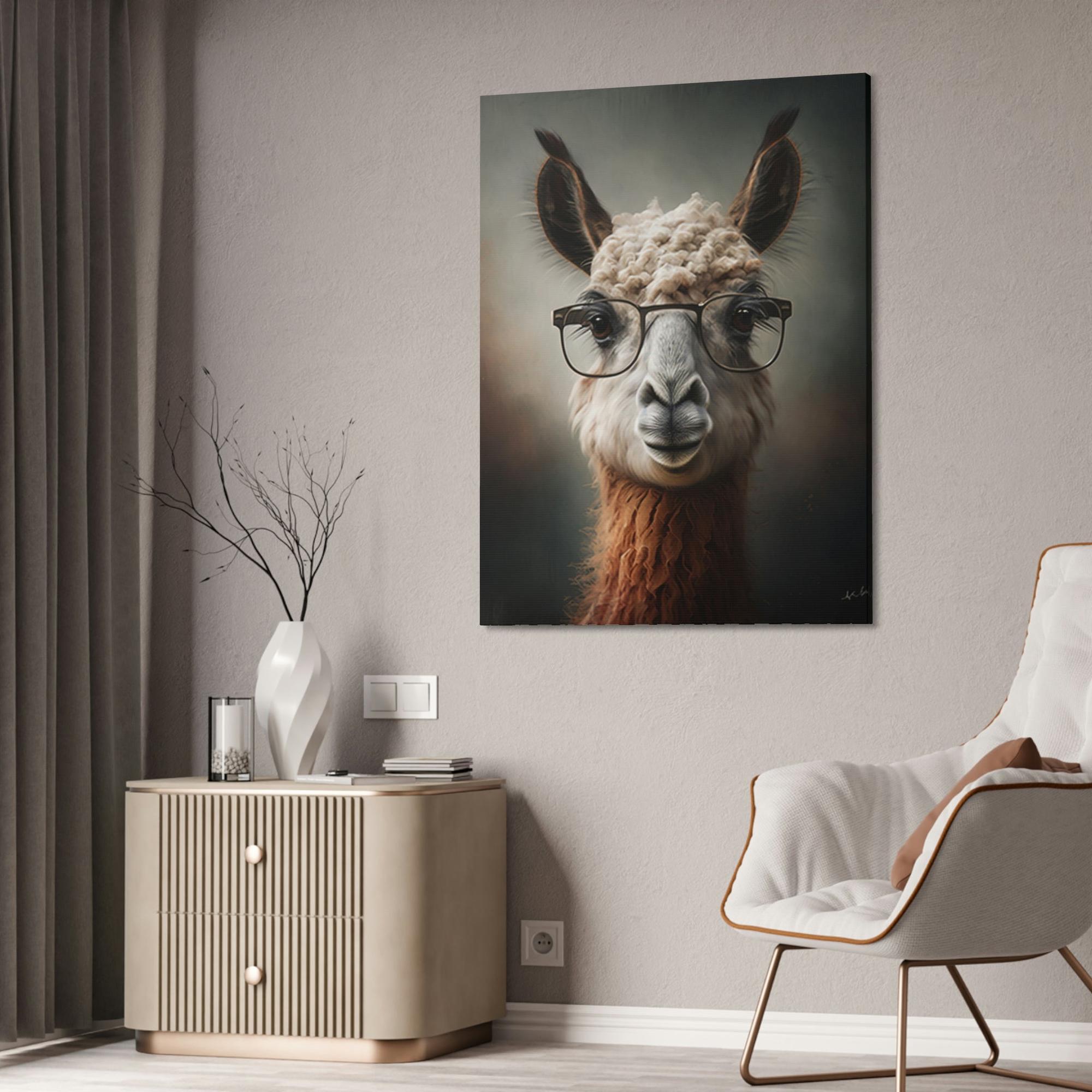 Lamas Lama Zen: Tranquility on Canvas