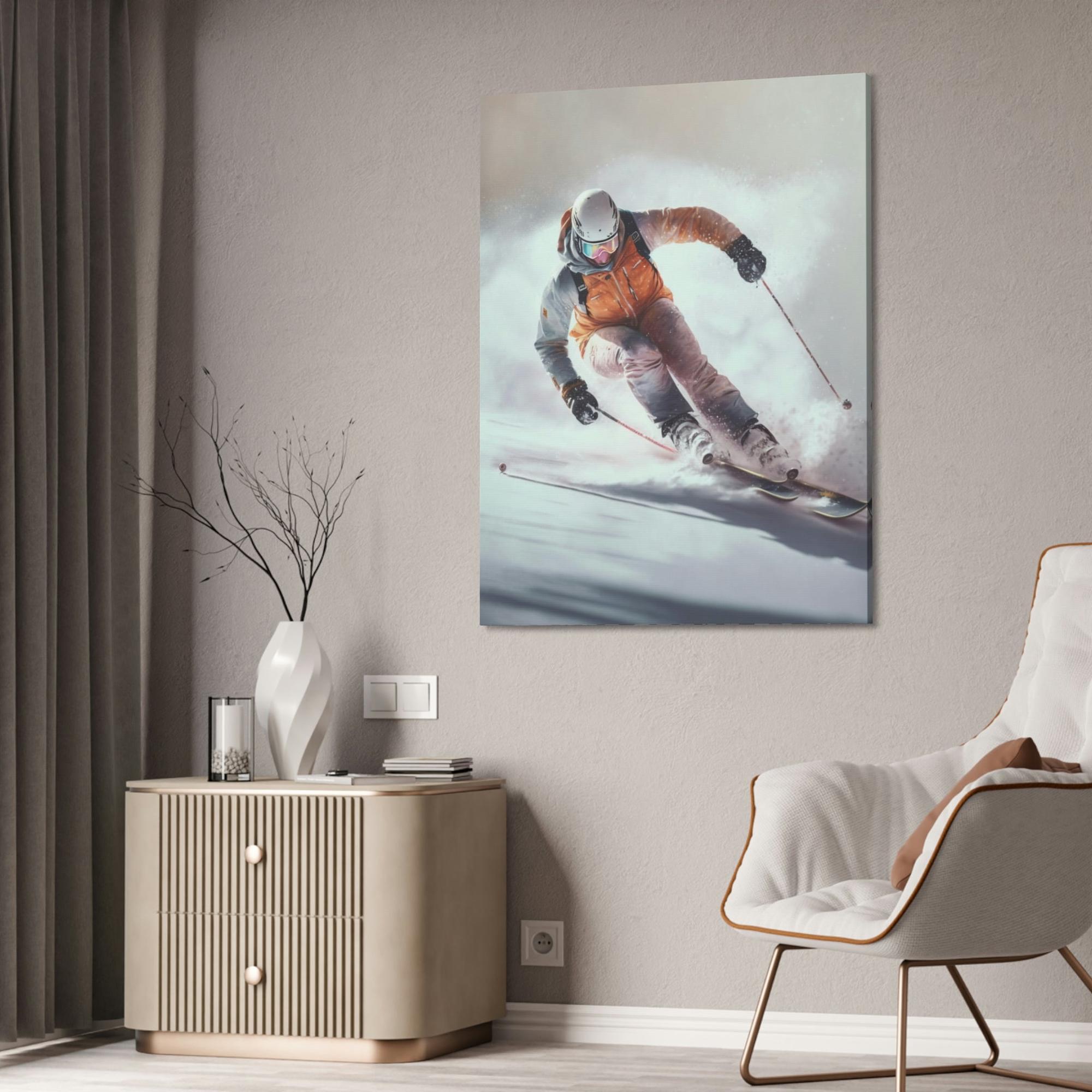 Skiing Mountain Majesty: A Breathtaking Skiing Landscape