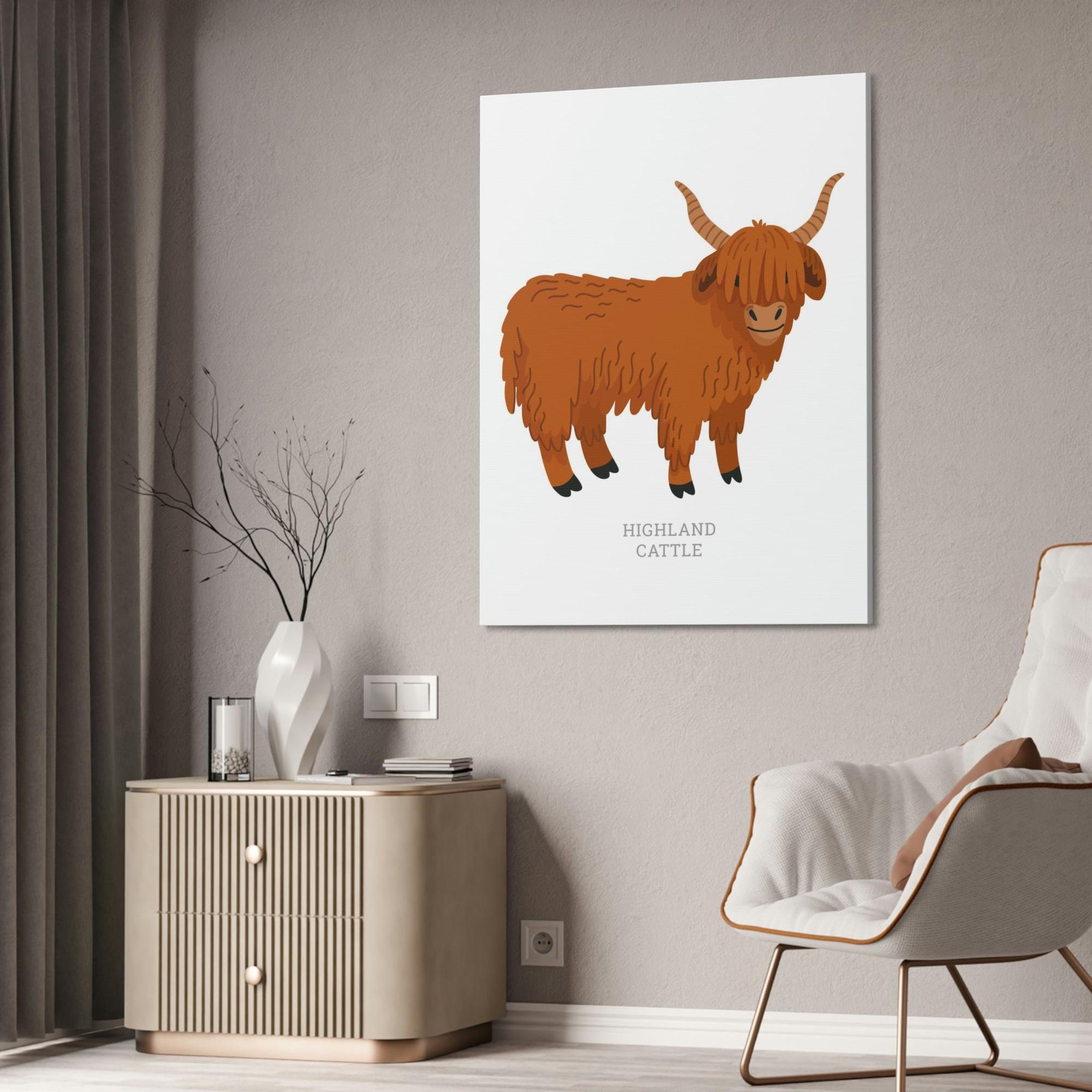 Cows Tranquil Grazing: Cow Art a Calming Wall Art Addition to Any Space