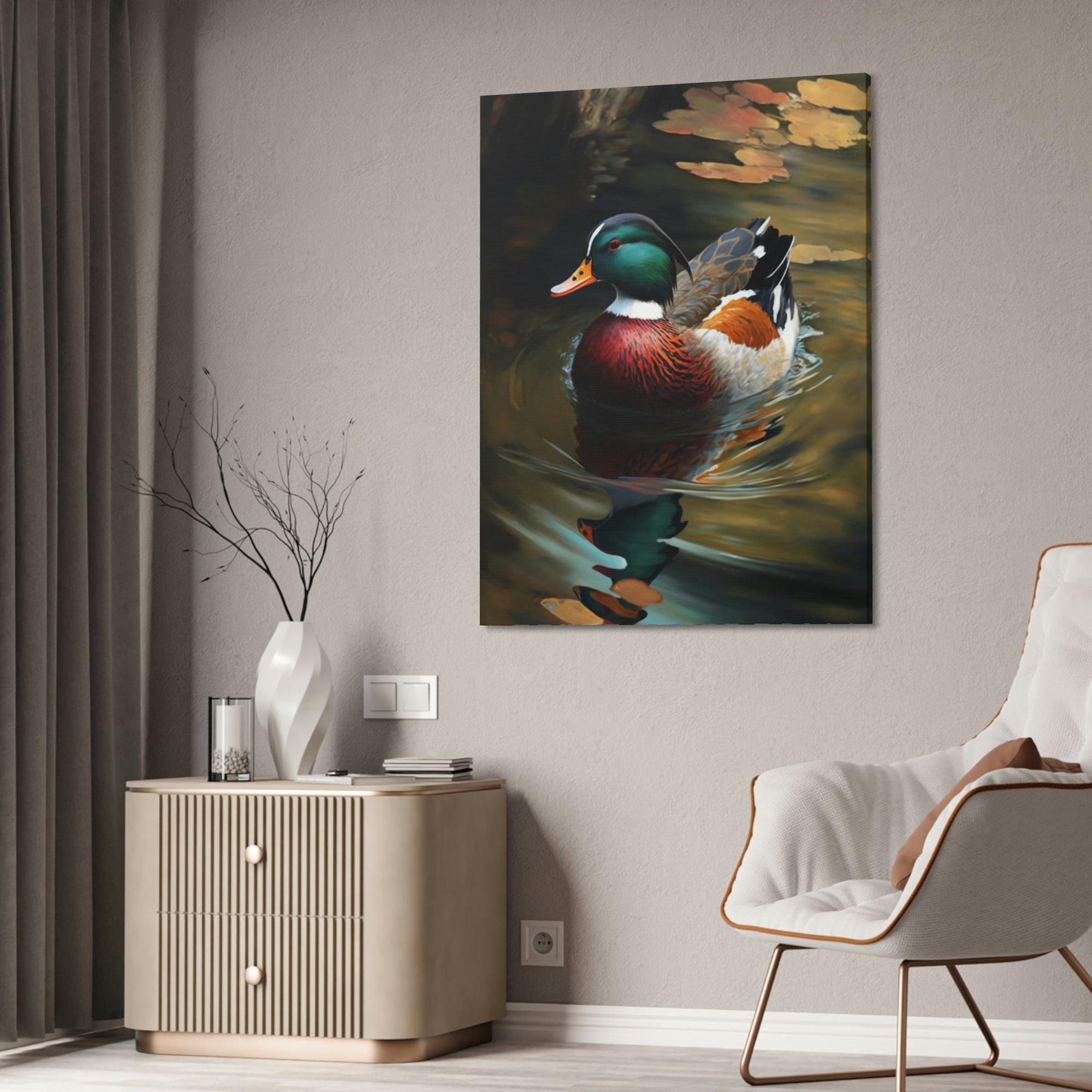 Ducks Reflections of Nature: An Artistic Rendering of Ducks