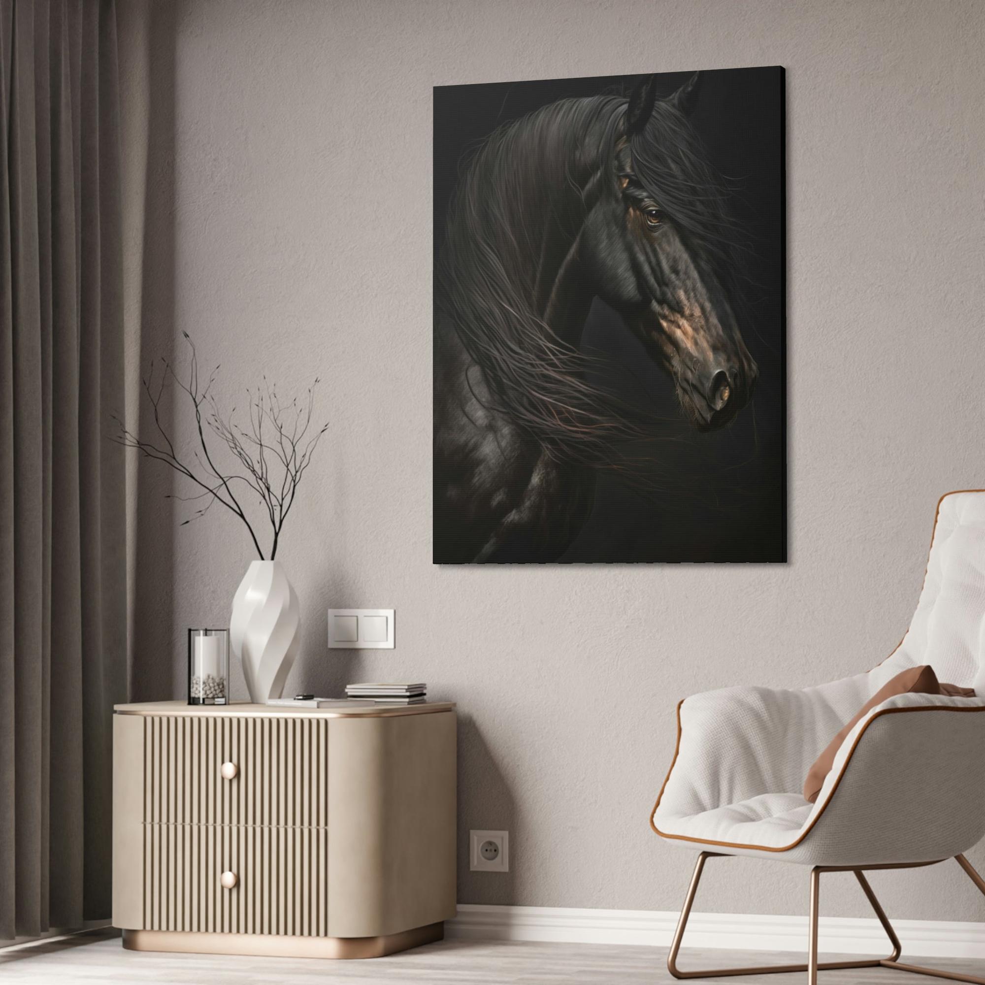 Horses Horse Serenity: A Canvas Equine Calm