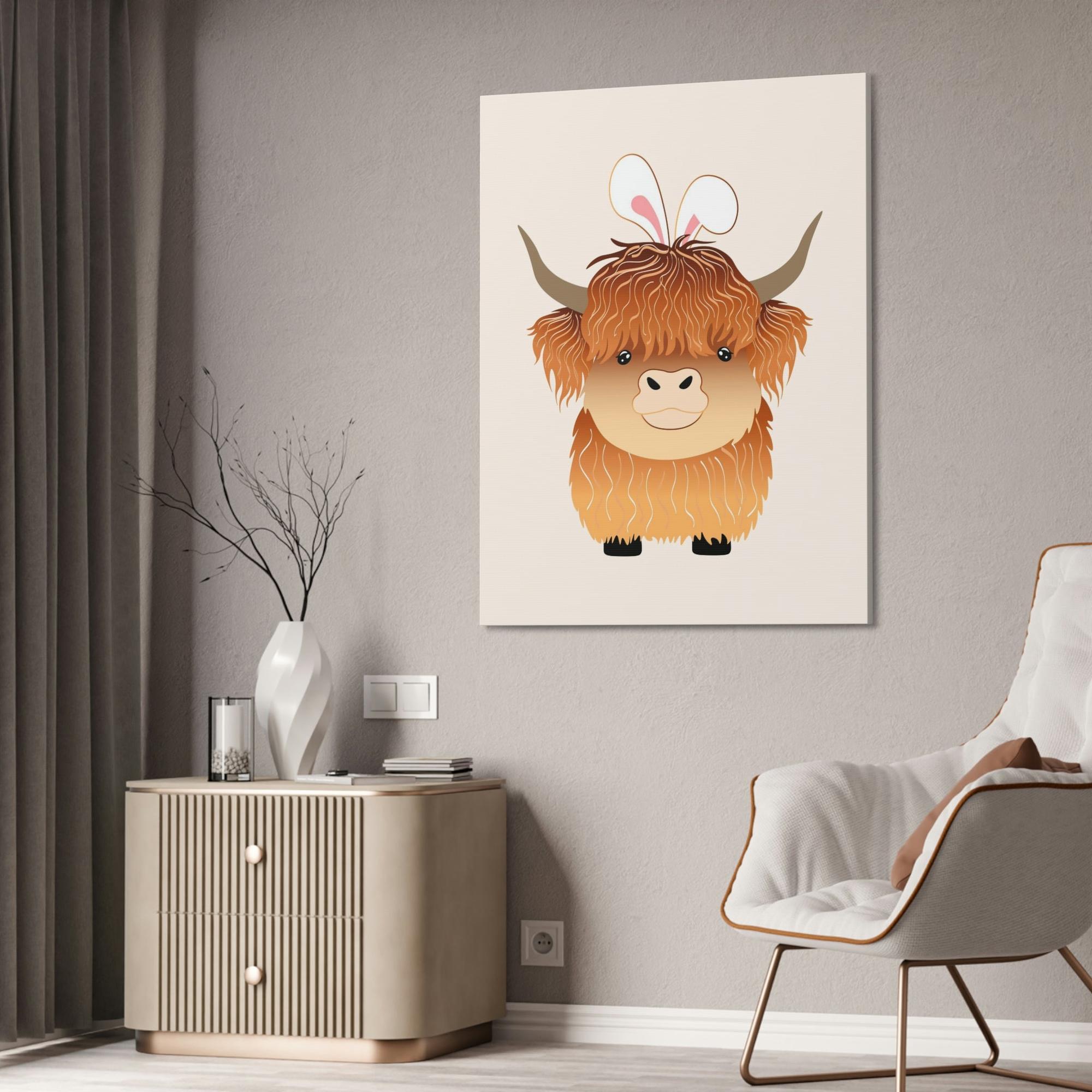 Cows Printed Perfection: High-definition Cow Art on Canvas for a Wall Art Statement