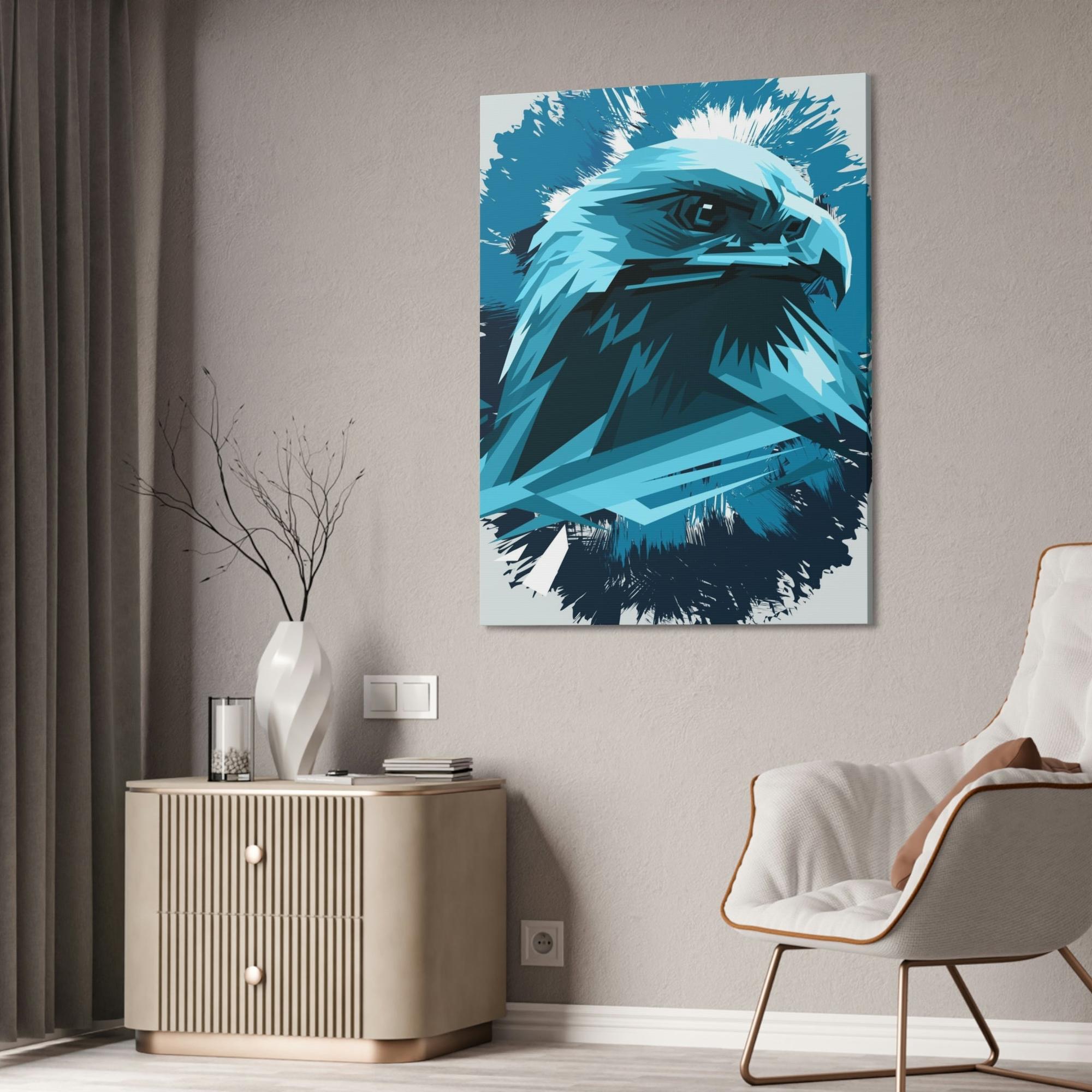 Eagles Eagle's Resplendence: Canvas Wall Art, Immersing in their Radiant Glory