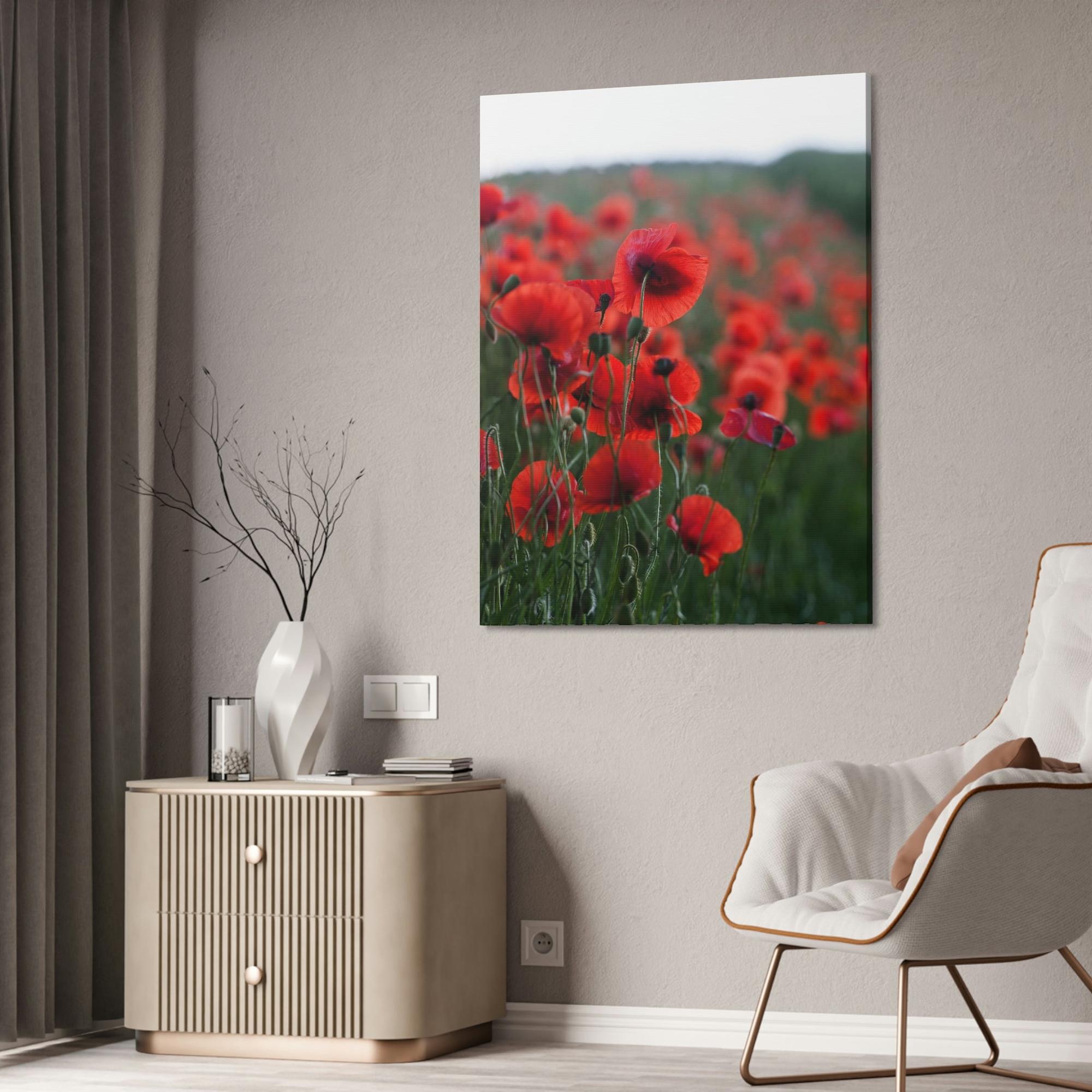 Poppies Fields of Red: A Painting of Poppies in Bloom