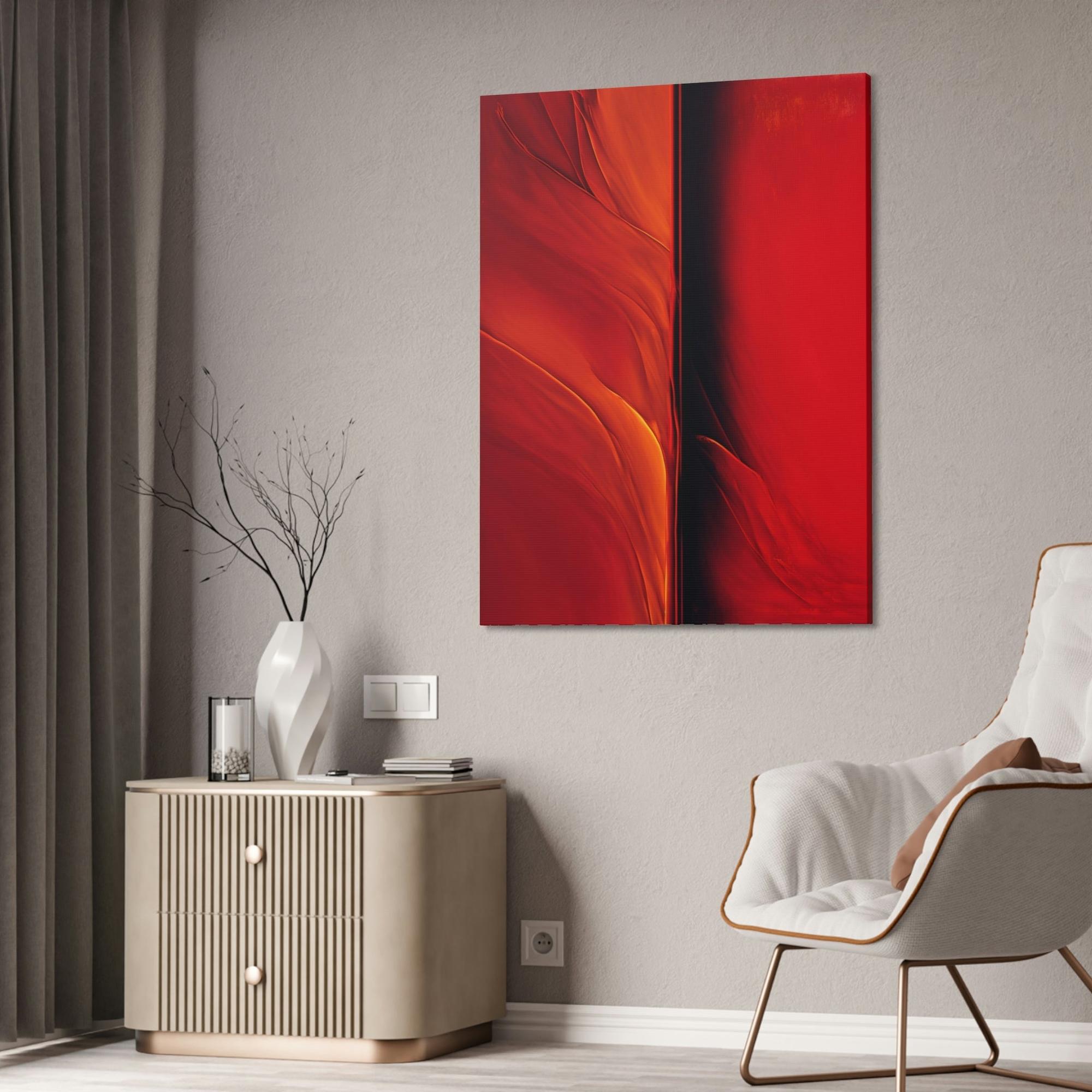 Red Abstract Art The Power of Red: An Abstract Masterpiece
