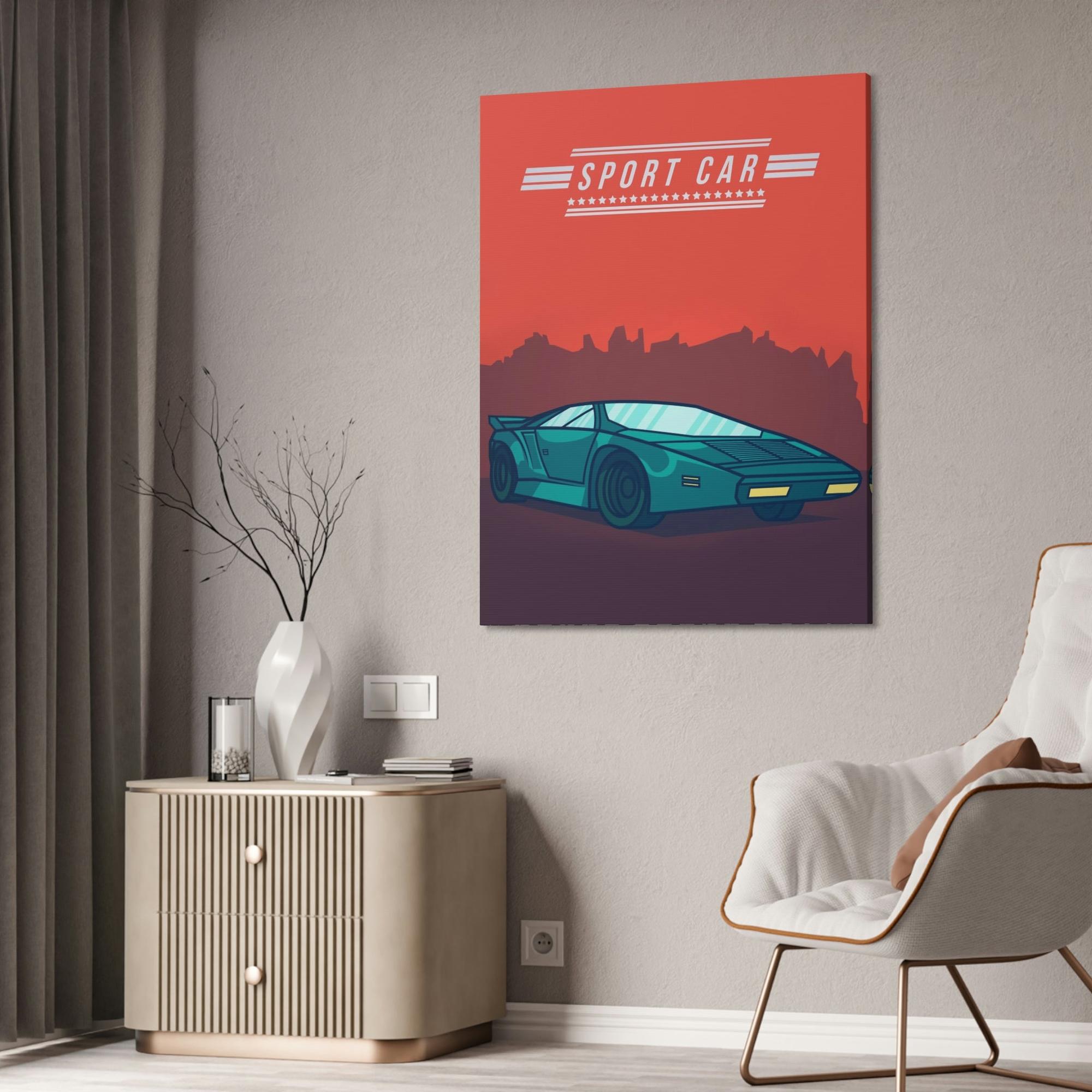 Lamborghini Sport Car Wall Art: Lamborghini Framed Poster & Canvas Print