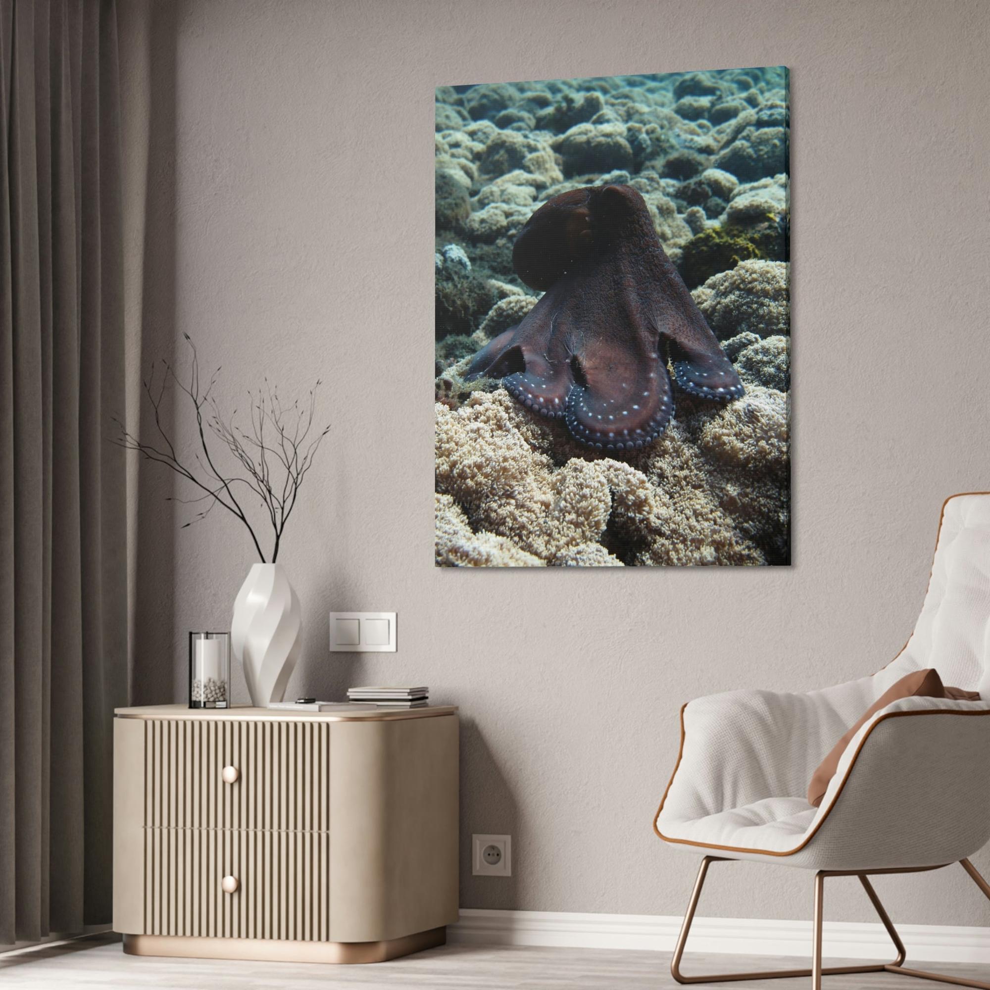 Octopuses The Enchantment of Octopuses: A Mysterious and Captivating Painting on Canvas