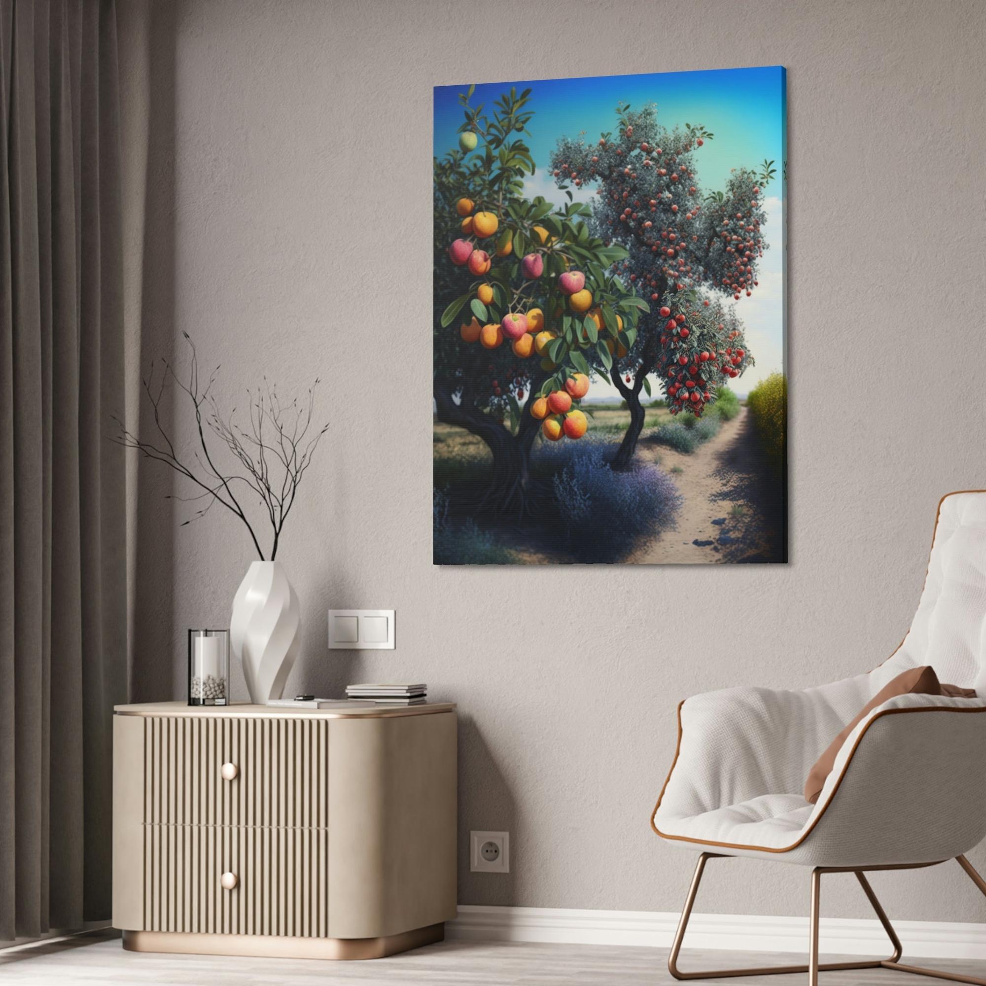 Fruit Trees Fruitful Scenery: Fruit Trees Canvas & Poster Print