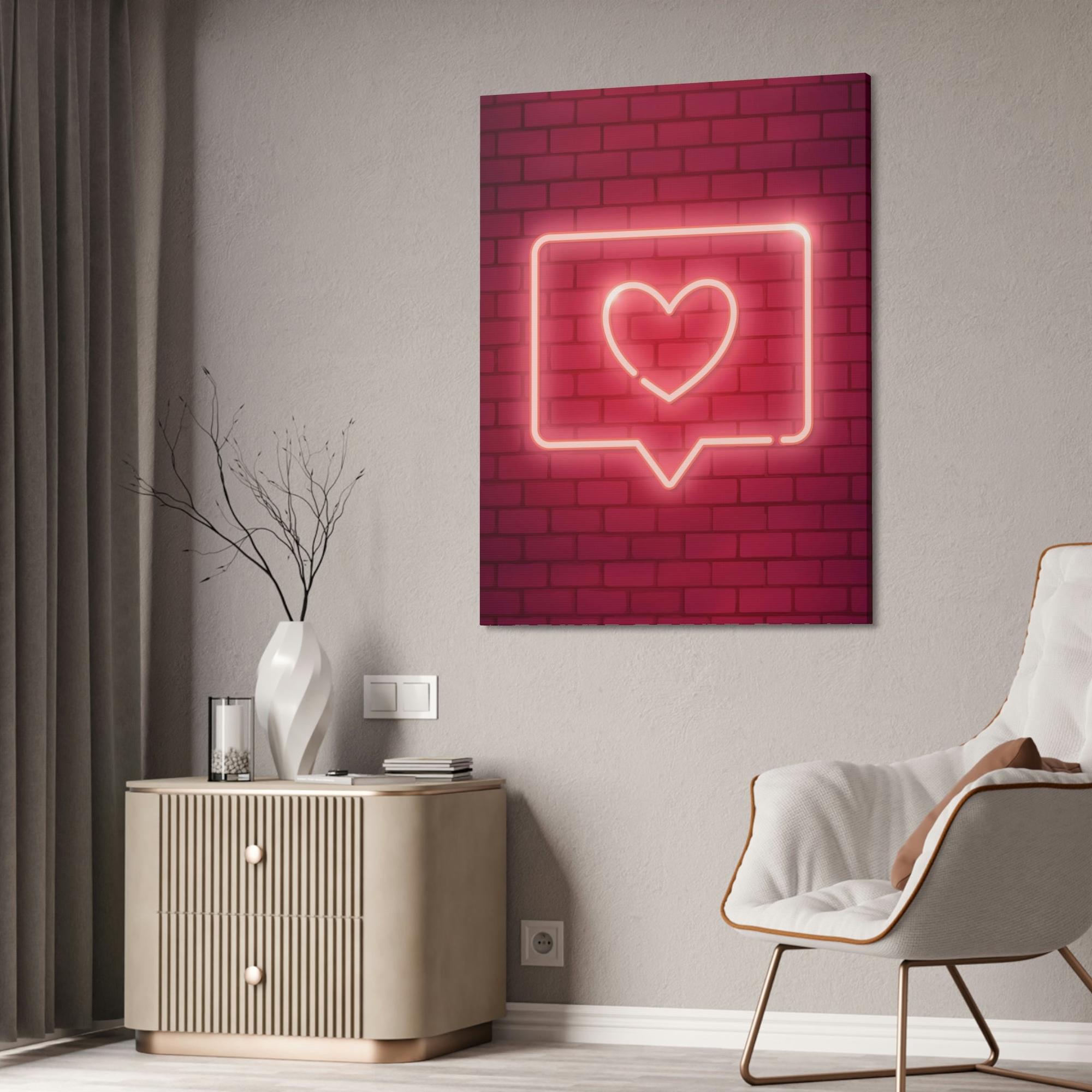 Neon Neon Radiance Revealed: Stunning Wall Art on Natural Canvas and Framed Prints