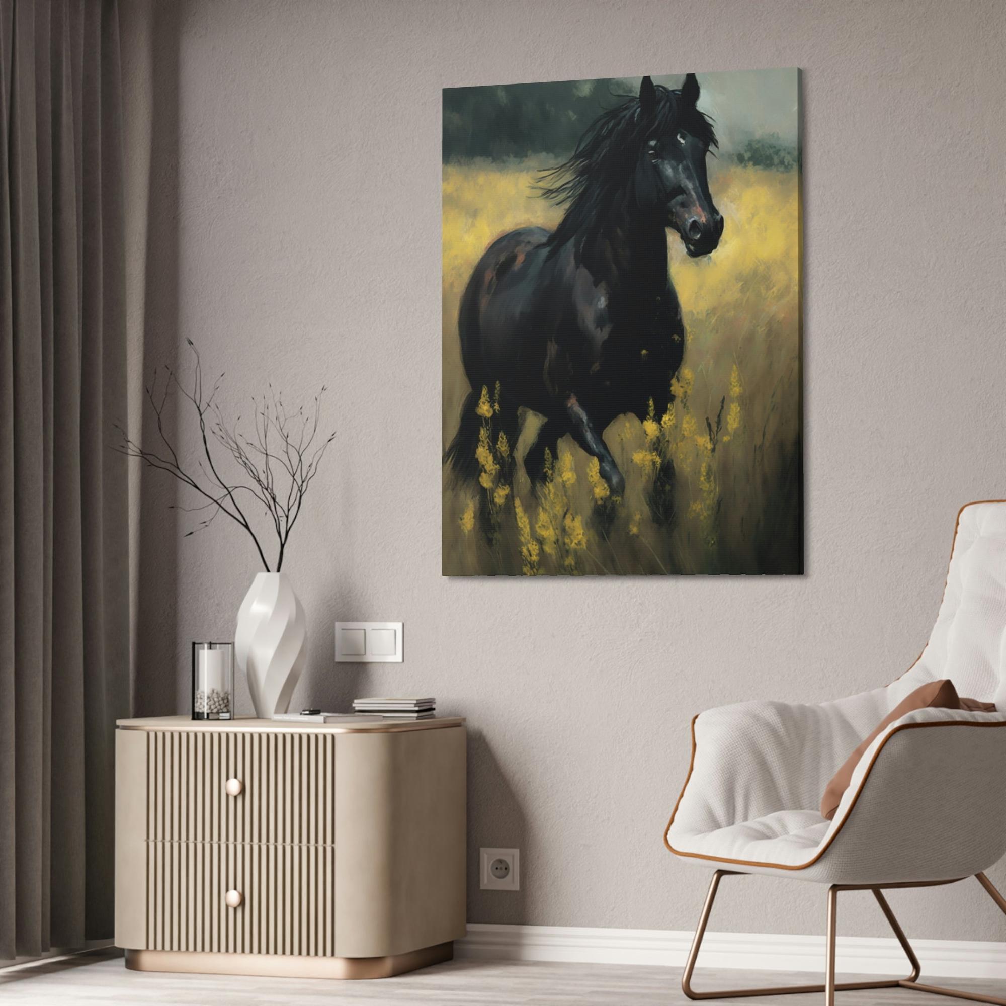 Horses Horse in Motion: A Canvas Equine Energy