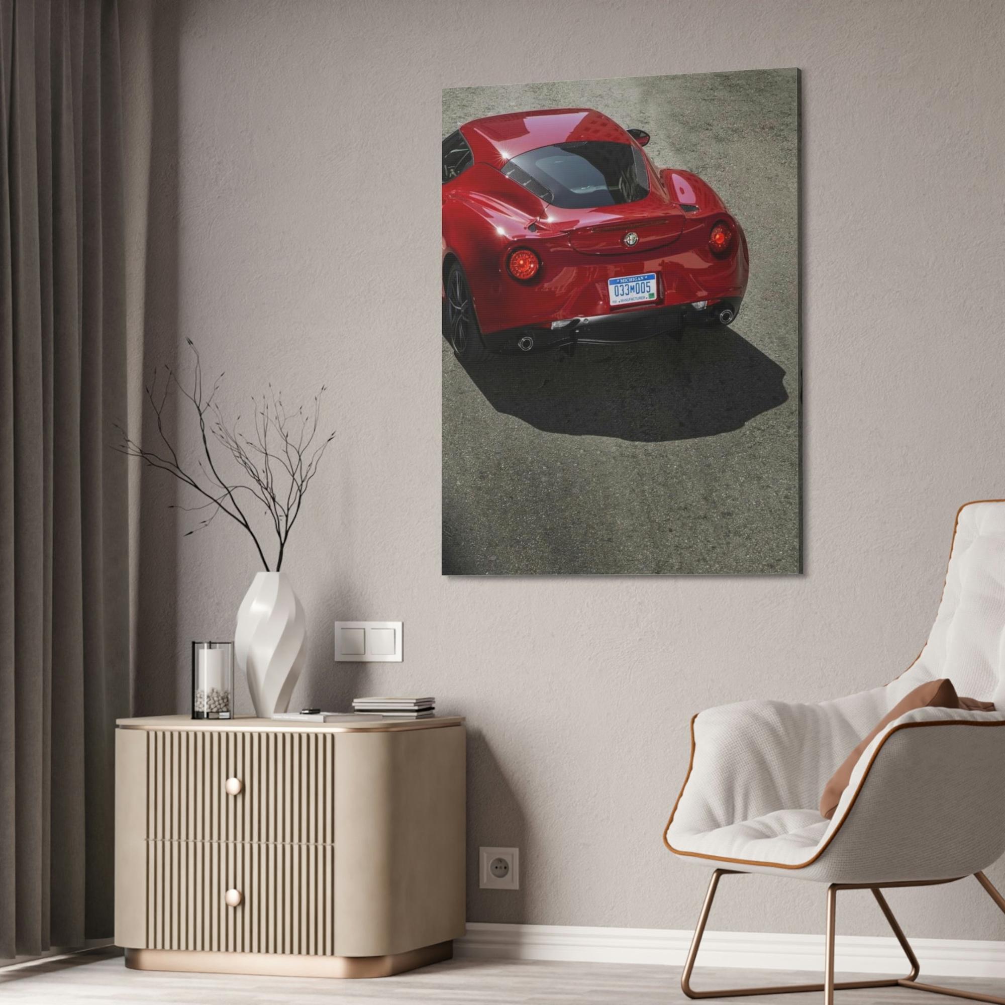 Alfa Romeo Speed and Grace: A Wall Art Print of an Alfa Romeo in Motion