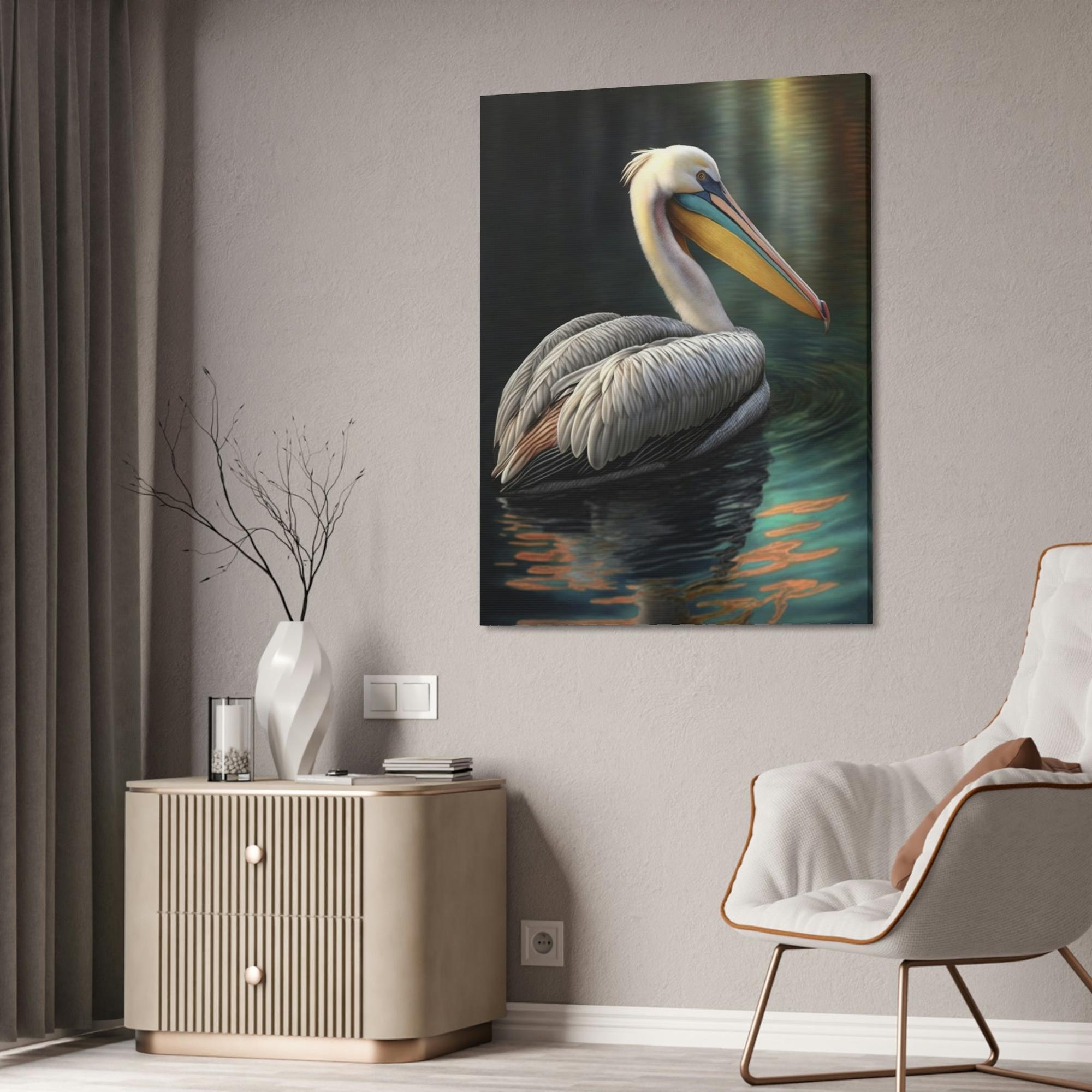 undefined Pelican's Perch: A Coastal Canvas Delight