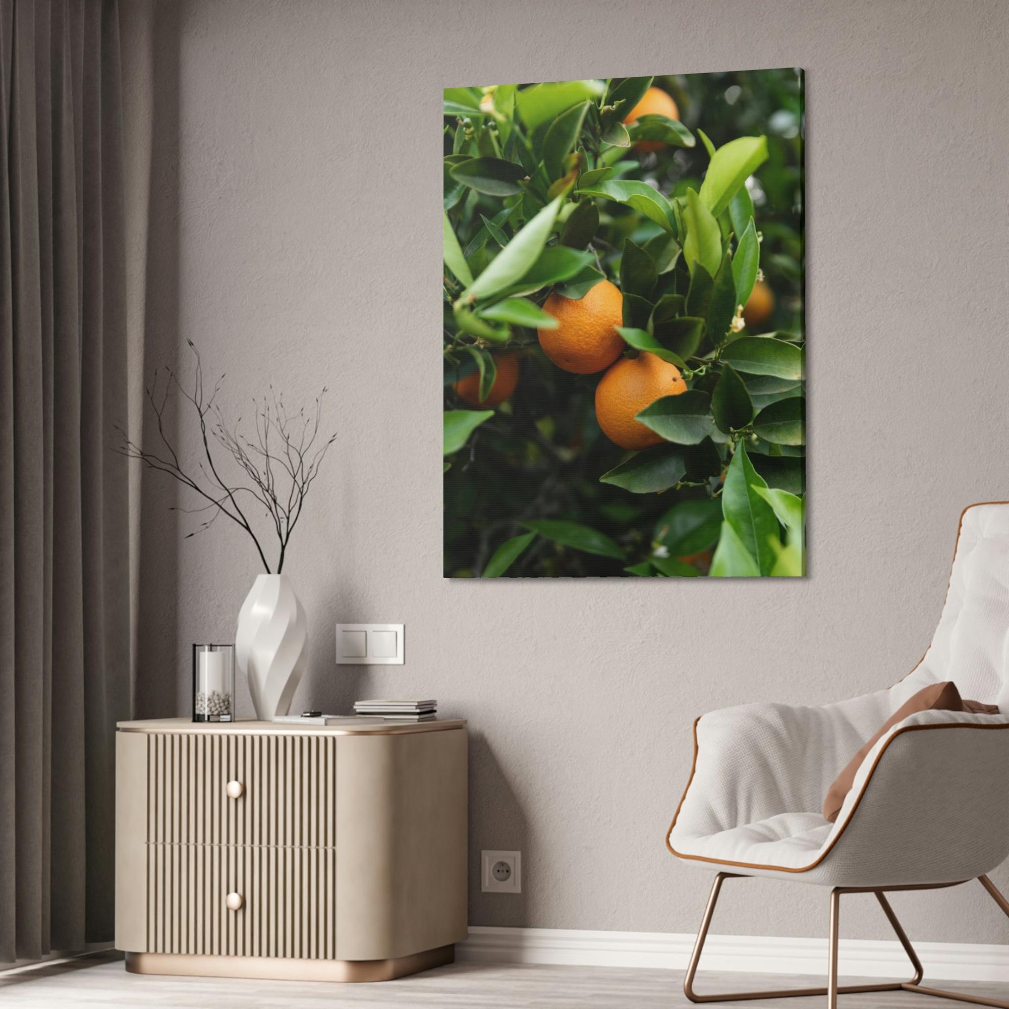 Fruit Trees Vivid Orchard: Fruit Trees Canvas Wall Decor