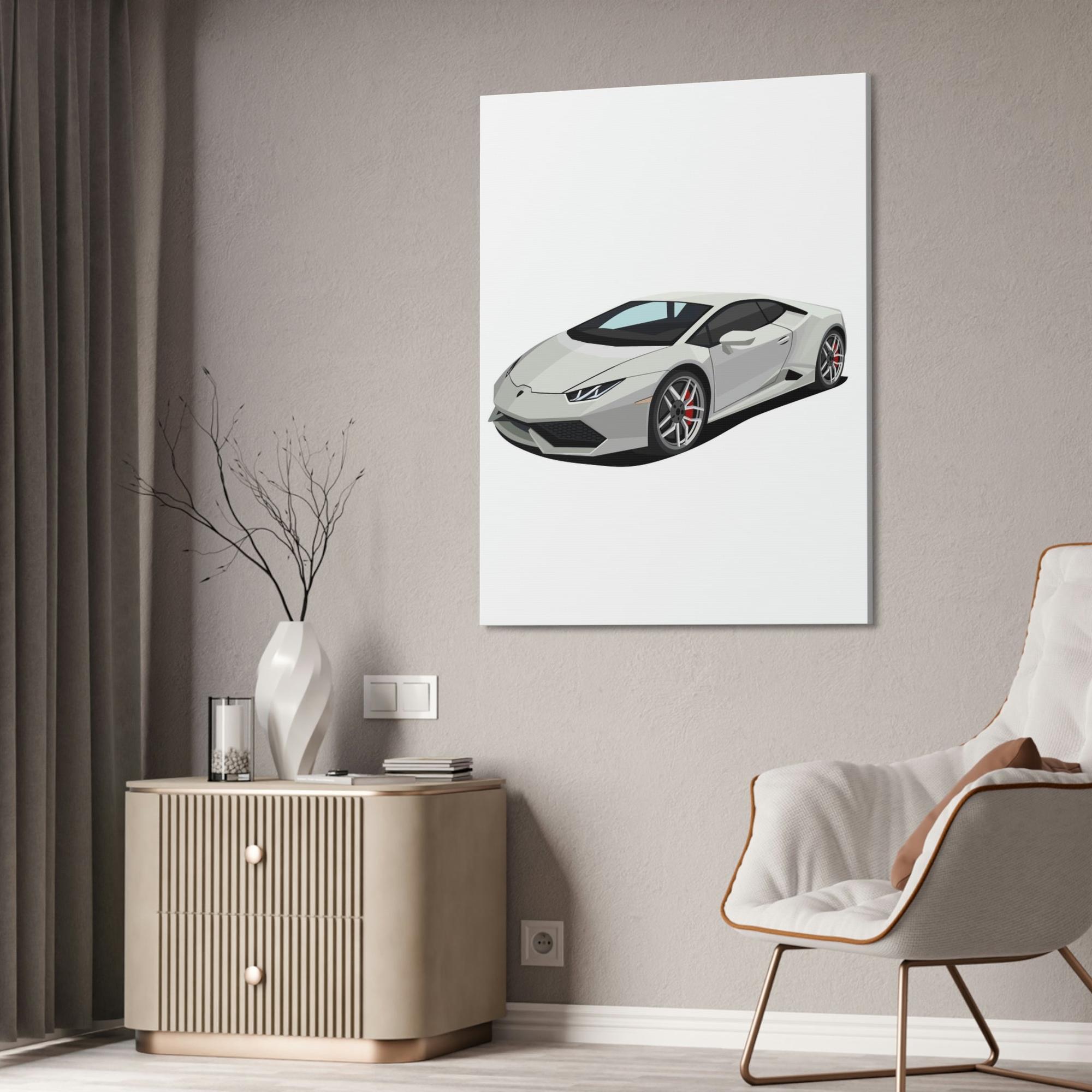 Lamborghini Lamborghini's Track Legend: Canvas & Poster Art of a Supercar