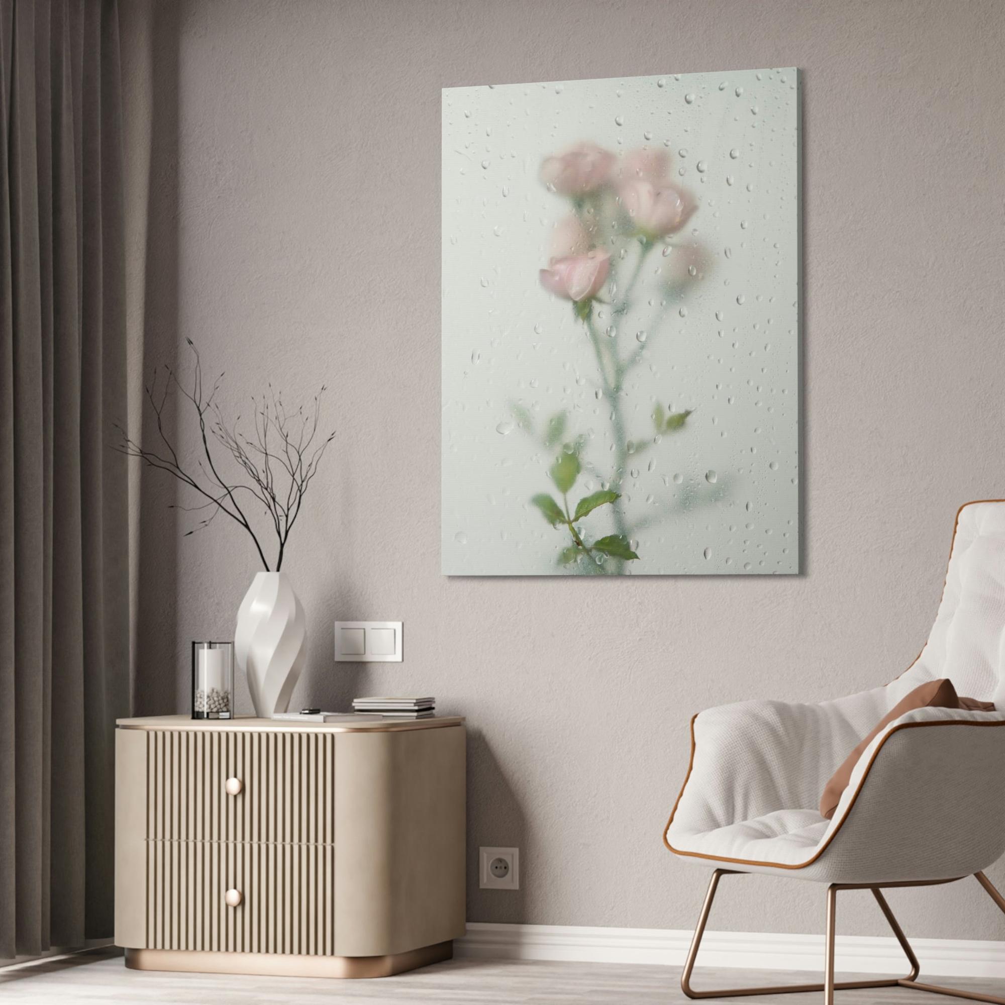 Roses The Art of Roses: A Detailed and Intricate Painting on Canvas