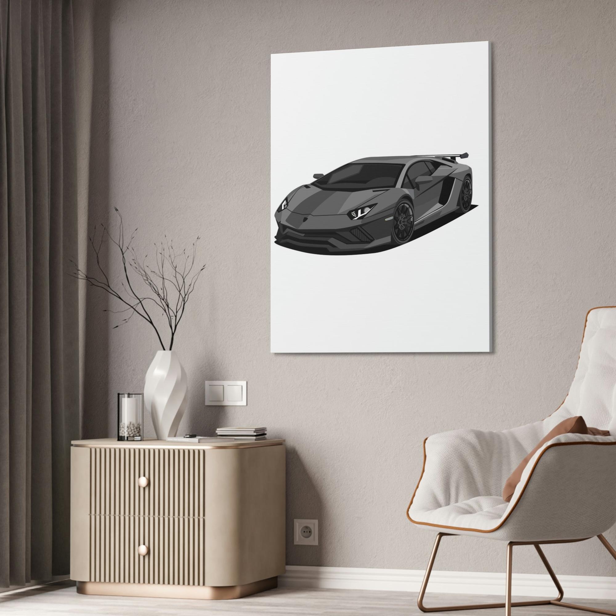 Lamborghini Supercar Wall Art: Lamborghini Framed Poster & Canvas for Auto Admirers