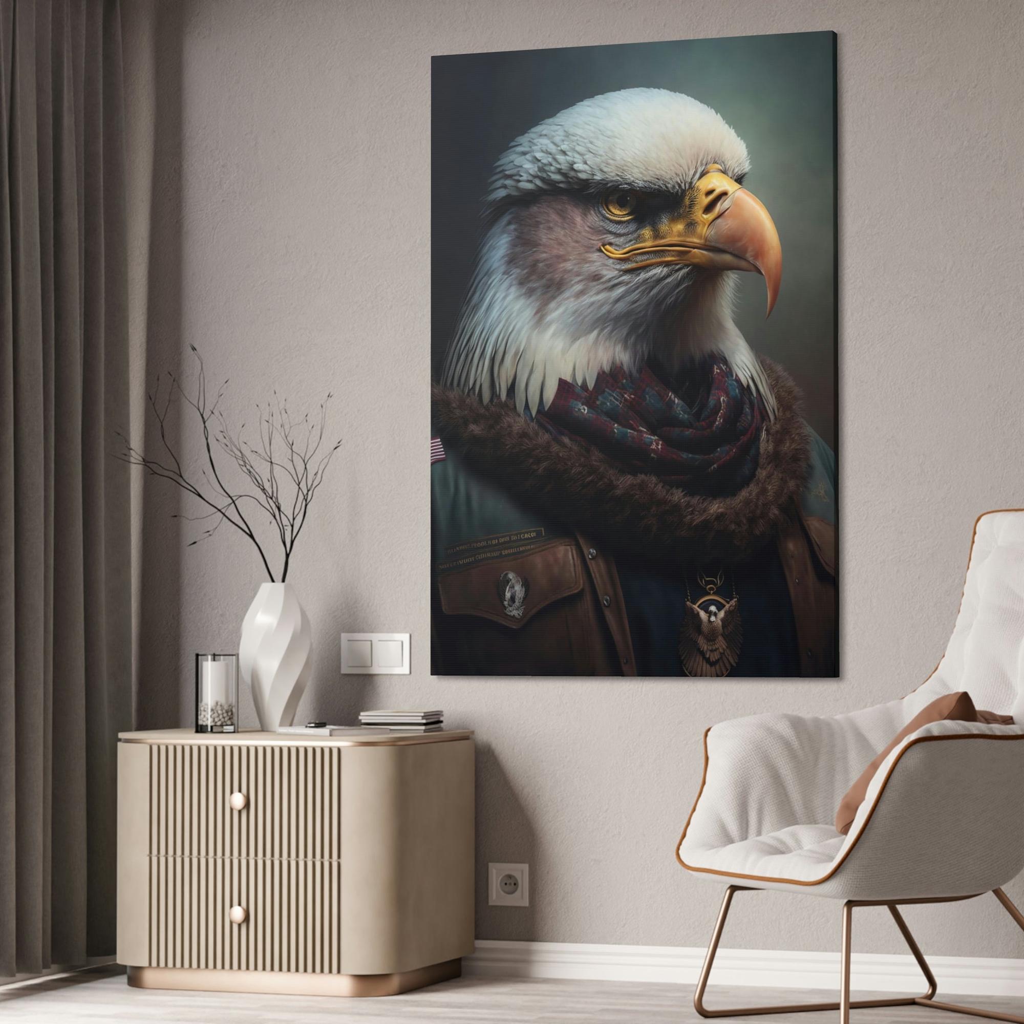 Eagles Ruler of the Skies: Framed Poster & Canvas Depicting the Regal Presence of Eagles
