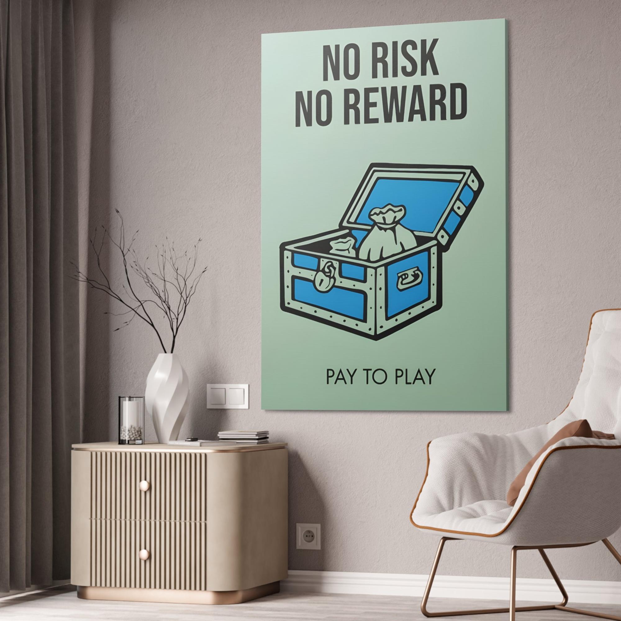 Monopoly & Motivation Monopoly's Motivational Masterpiece: Framed Canvas of Inspiration